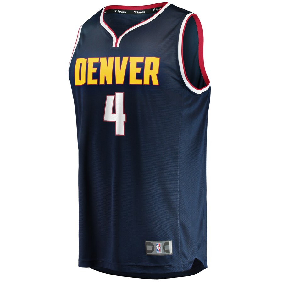 Alternative view of Paul Millsap Denver Nuggets Fanatics Branded Fast Break Player Jersey - Icon Edition - Navy
