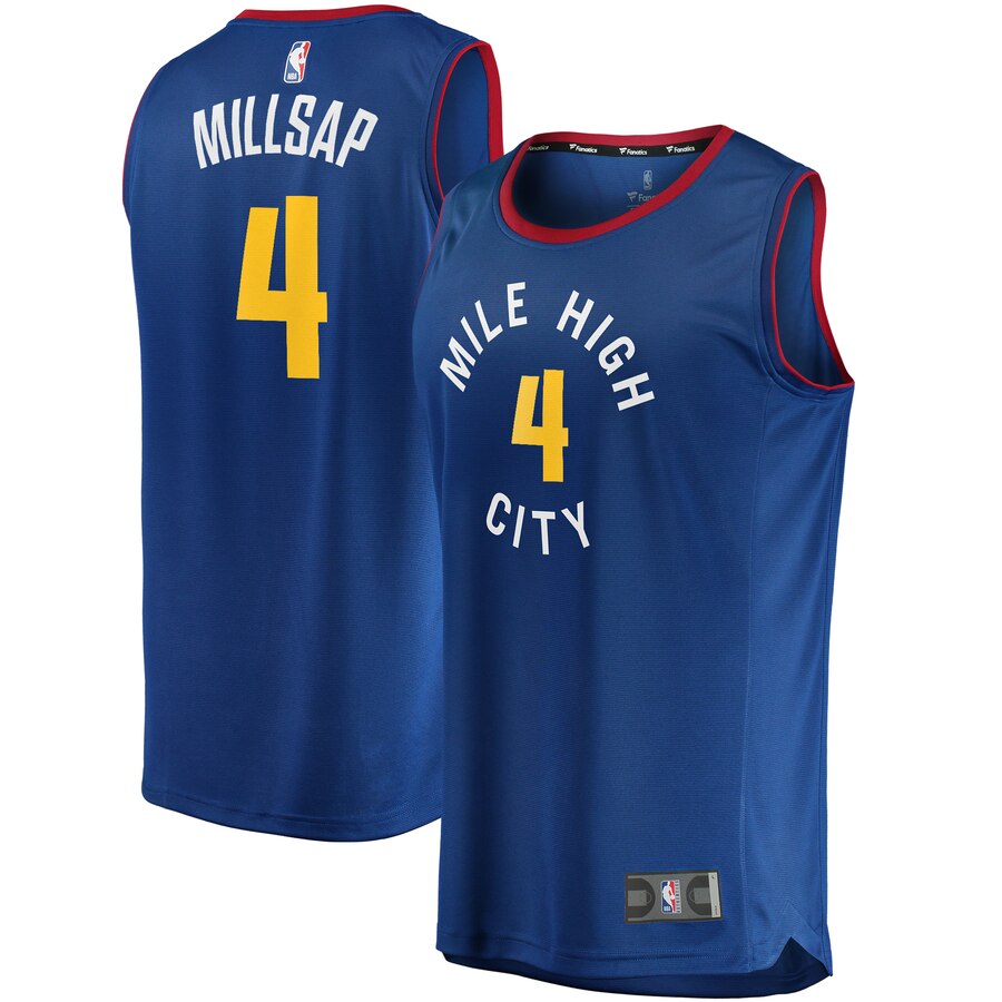 Paul Millsap Denver Nuggets Fanatics Branded Fast Break Player Jersey - Statement Edition - Blue