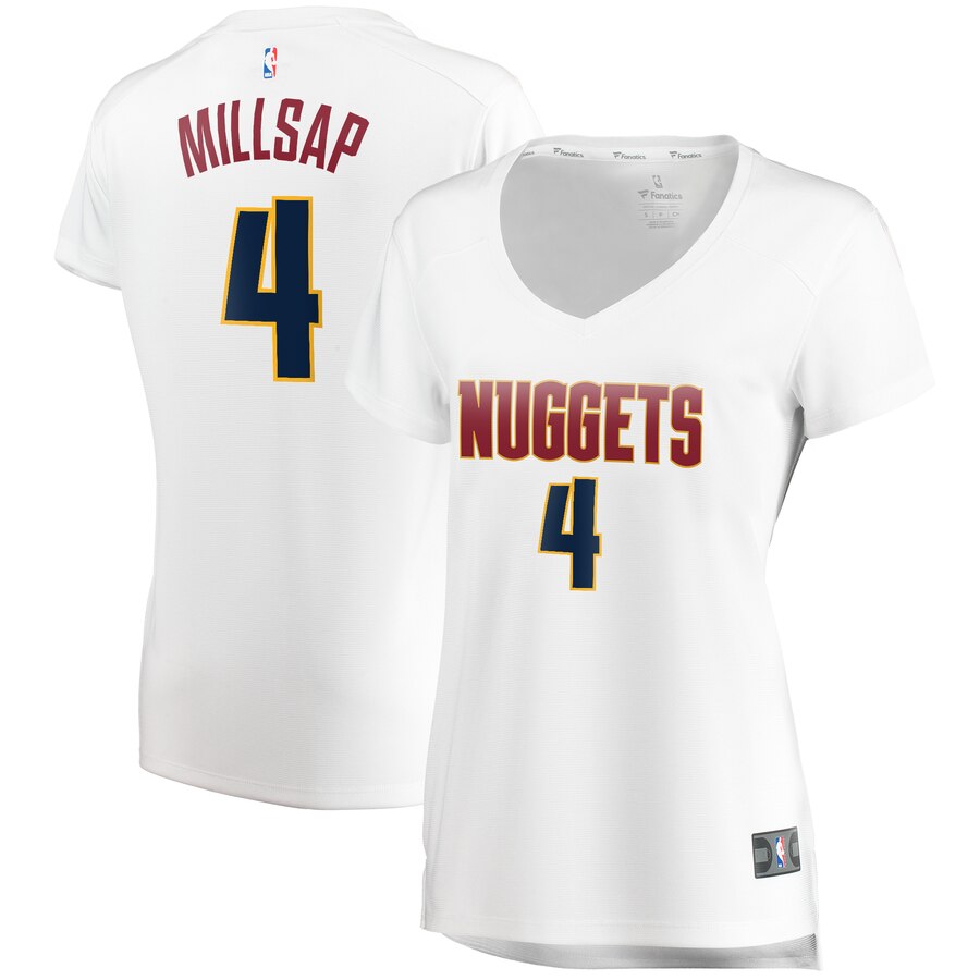 Paul Millsap Denver Nuggets Fanatics Branded Women's Fast Break Player Jersey - Association Edition - White