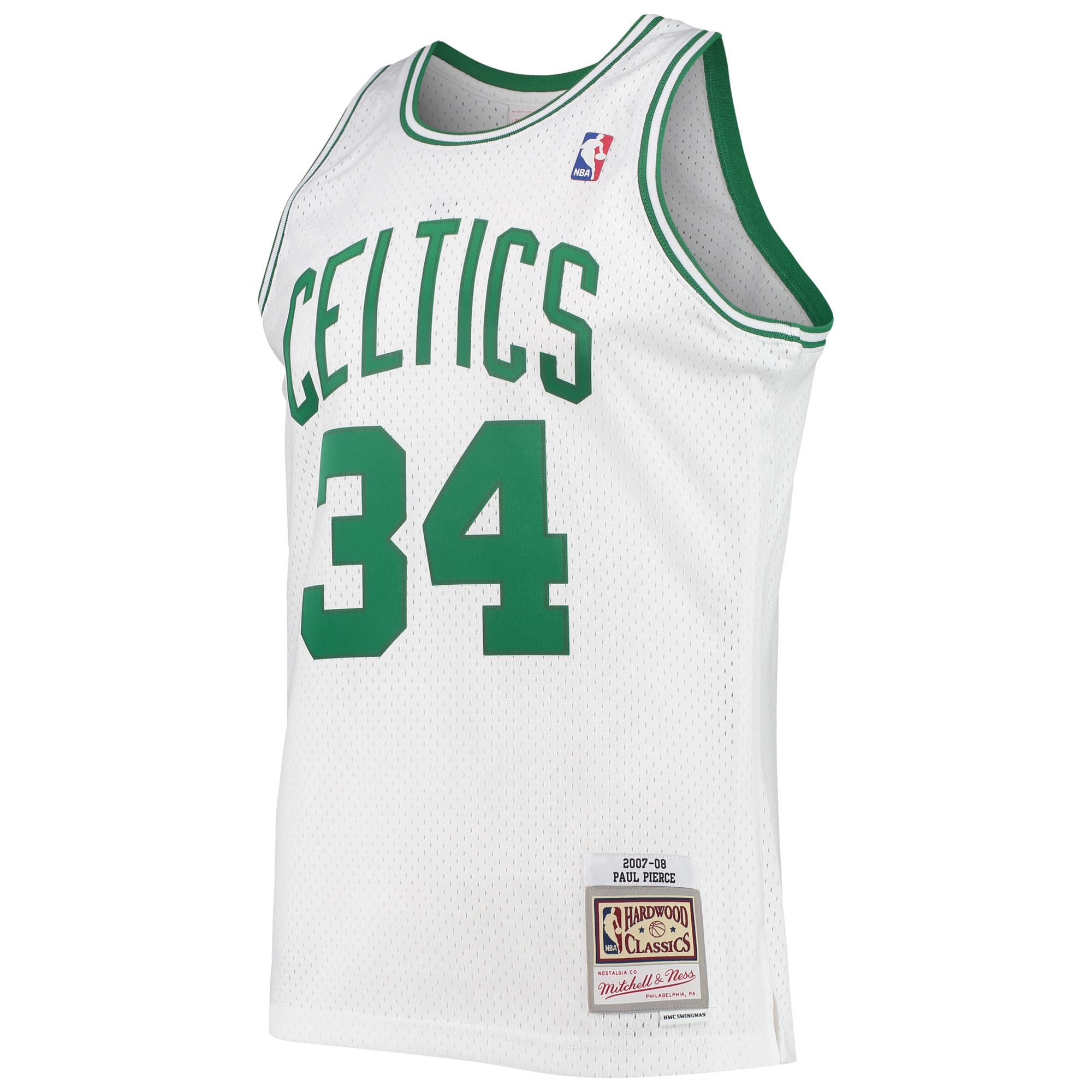 Alternative view of Paul Pierce Boston Celtics Mitchell & Ness Hardwood Classics Swingman Jersey - White