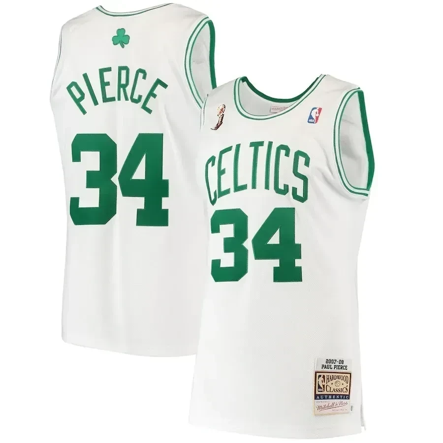 Paul Pierce Boston Celtics Mitchell & Ness 2007 Hardwood Classics Jersey - White - JS838 