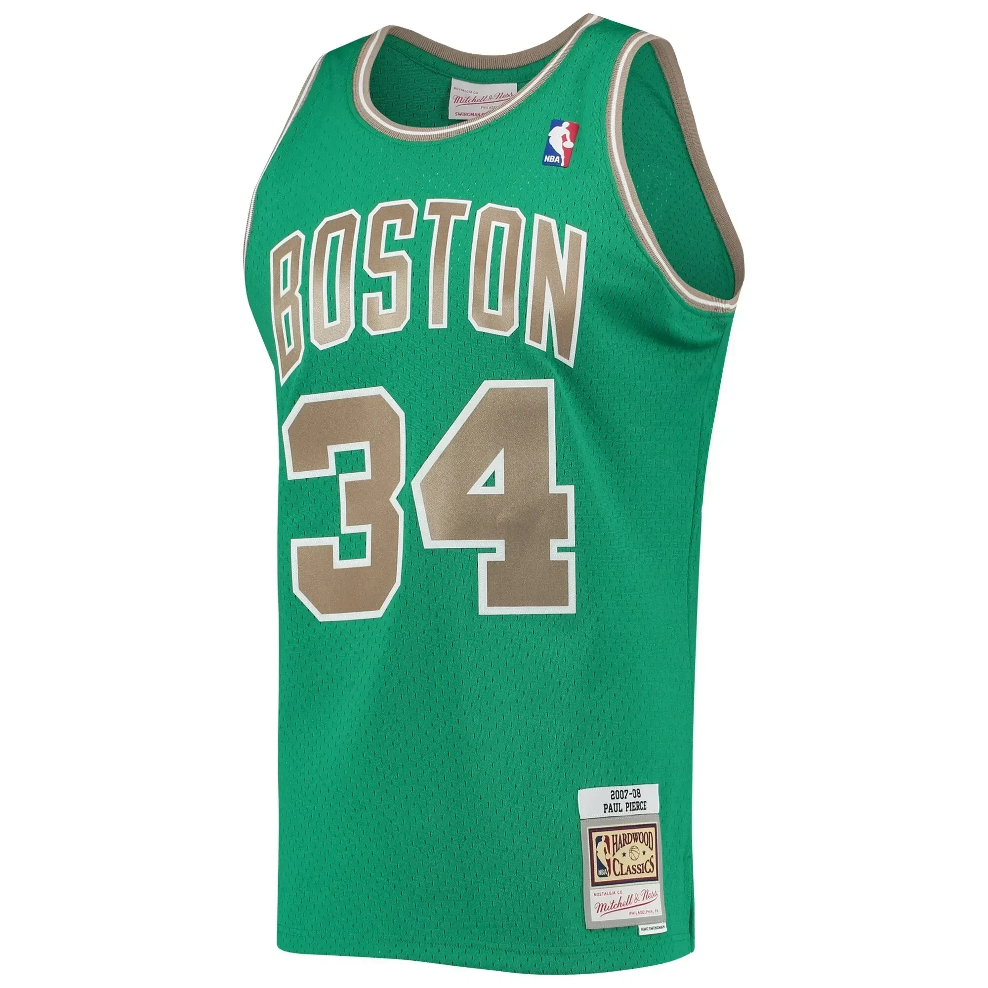 Alternative view of Paul Pierce Boston Celtics Mitchell & Ness Hardwood Classics Swingman Jersey - Kelly Green - JS138