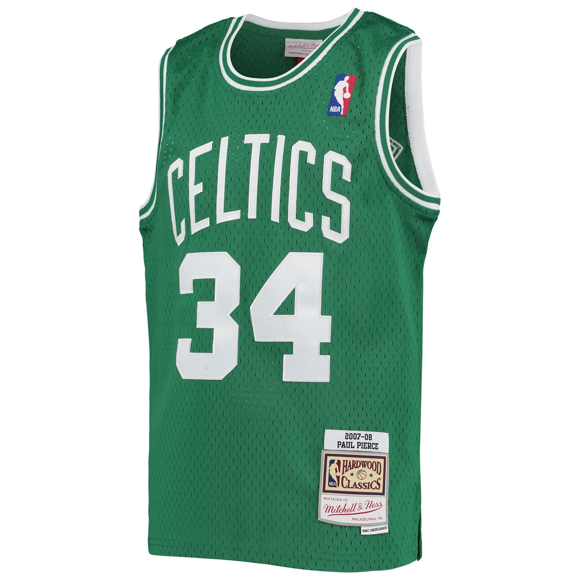 Alternative view of Paul Pierce Boston Celtics Mitchell & Ness Youth 2007-08 Hardwood Classics Swingman Jersey – Kelly Green - JS761 