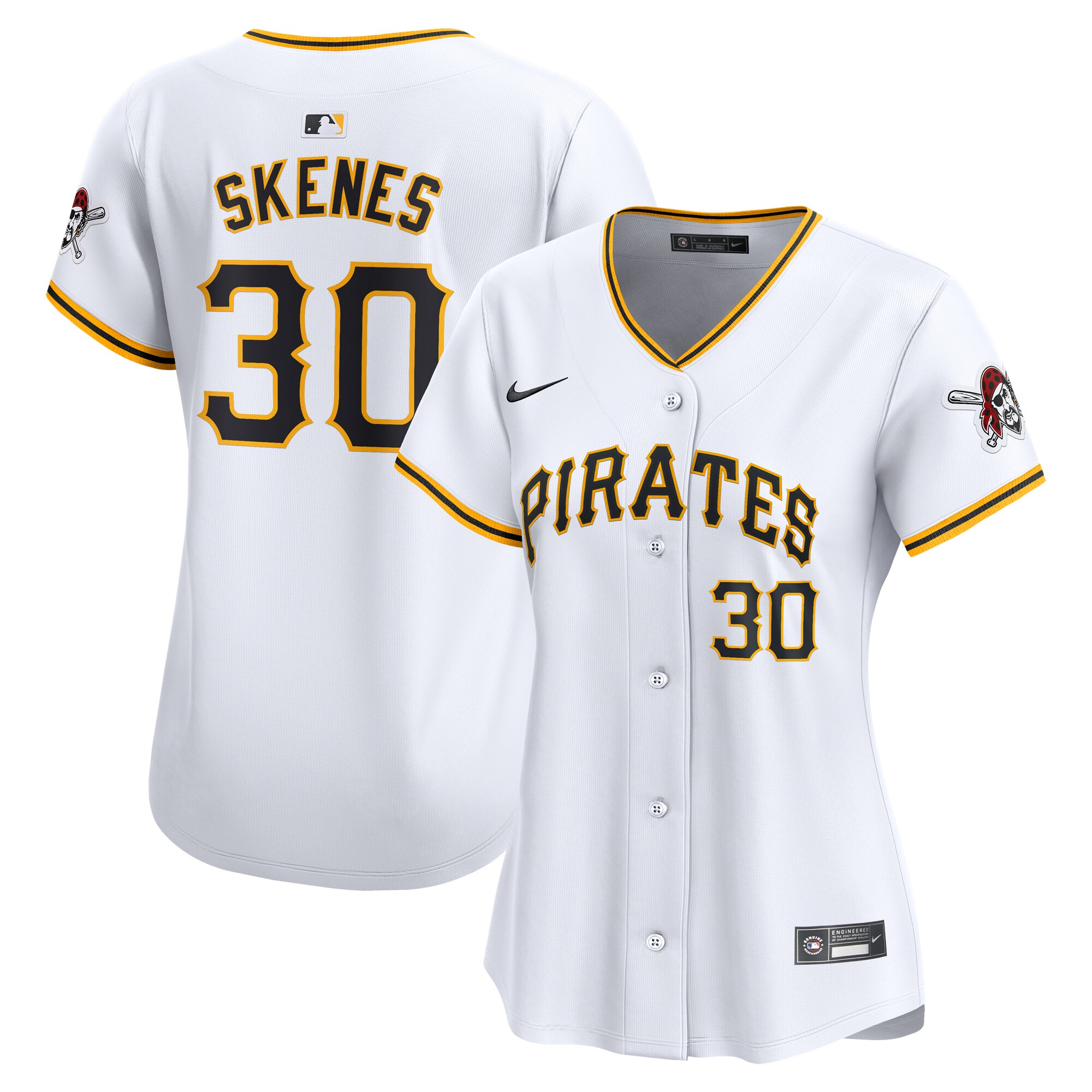 Paul Skenes Pittsburgh Pirates Women's Home Limited Player Jersey - White