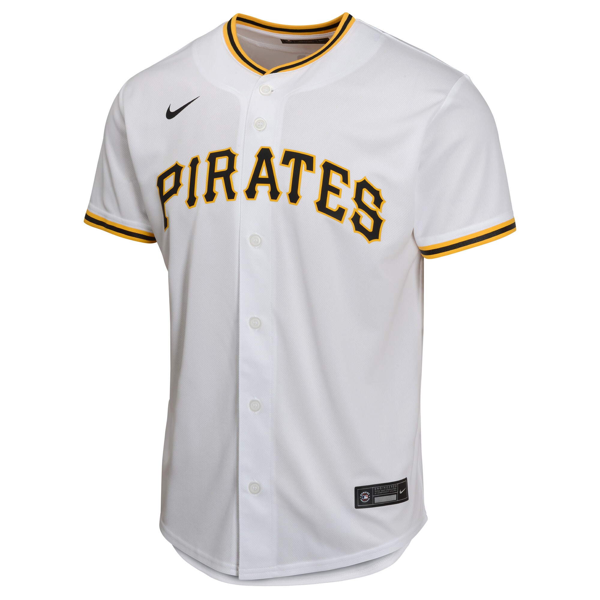 Alternative view of Paul Skenes Pittsburgh Pirates Youth Home Player Game Jersey - White