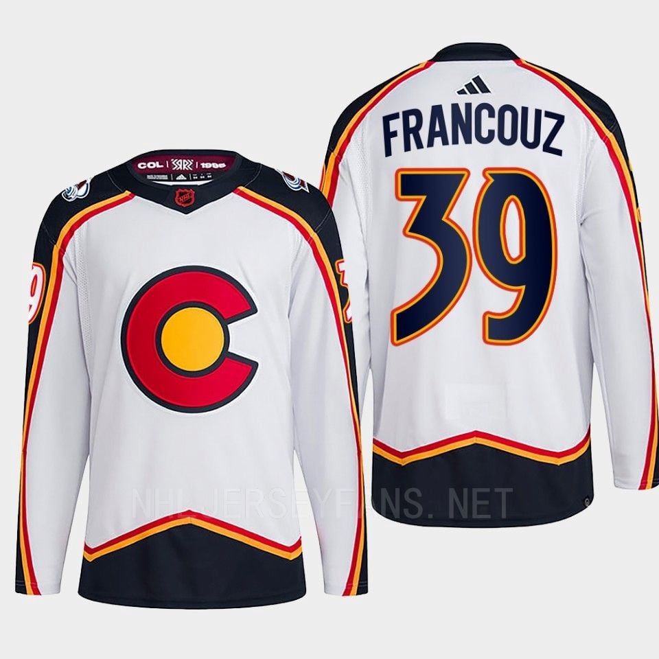 Pavel Francouz 39 Reverse Retro 2.0 2022 Colorado Avalanche White Jersey Primegreen - JS485 