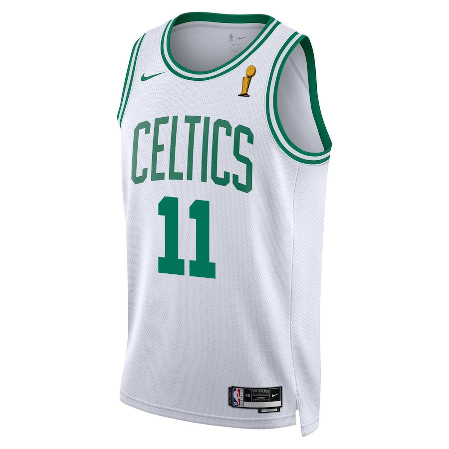 Alternative view of Payton Pritchard 11 Boston Celtics 2024 FINALS CHAMPIONS Swingman Jersey - Association Edition - White - JS655