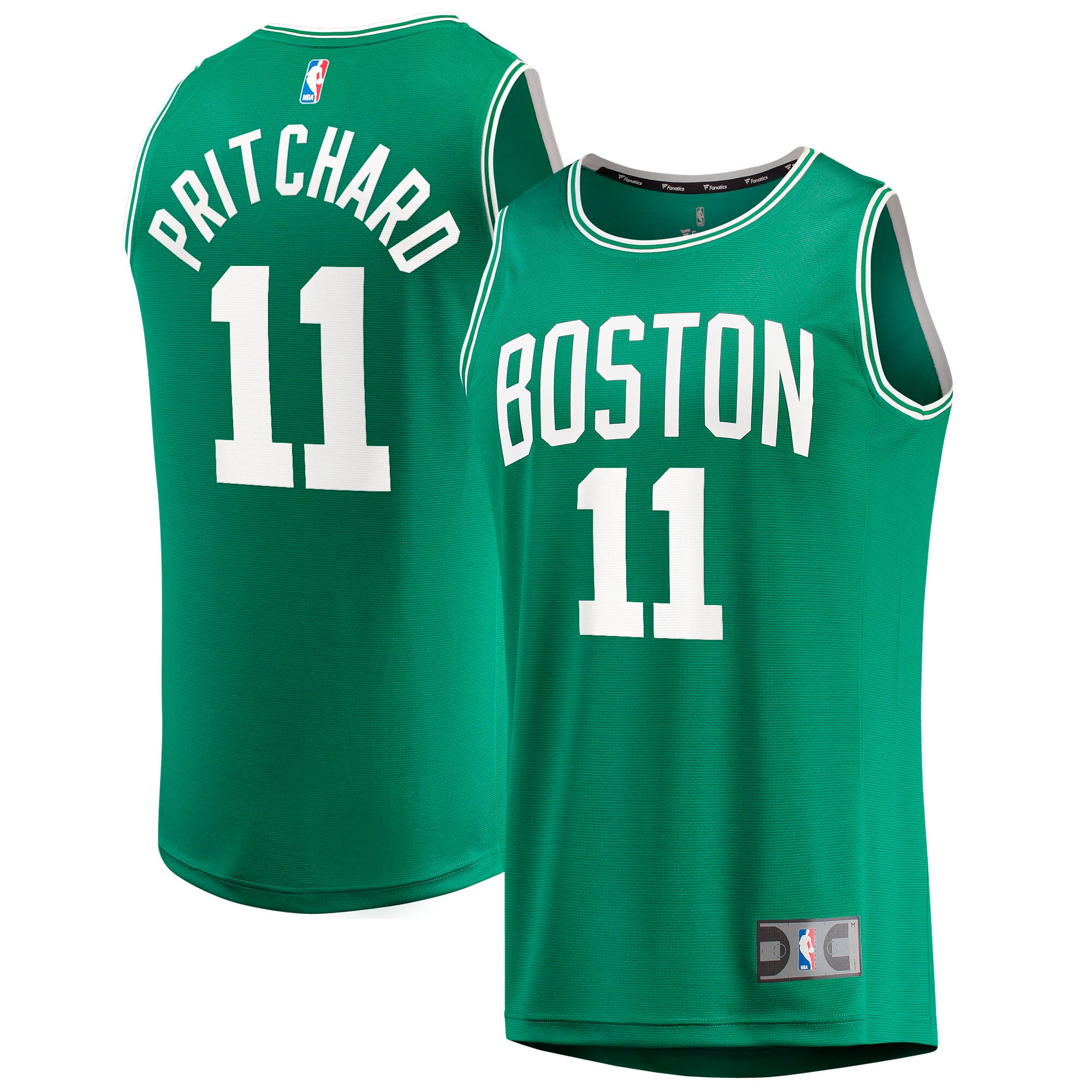 Alternative view of Payton Pritchard Boston Celtics Fanatics Branded 2021/22 Fast Break Replica Jersey - Icon Edition - Kelly Green