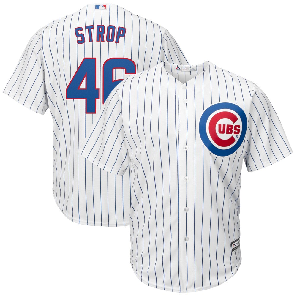 Pedro Strop Chicago Cubs Majestic Home Cool Base Player Jersey - White