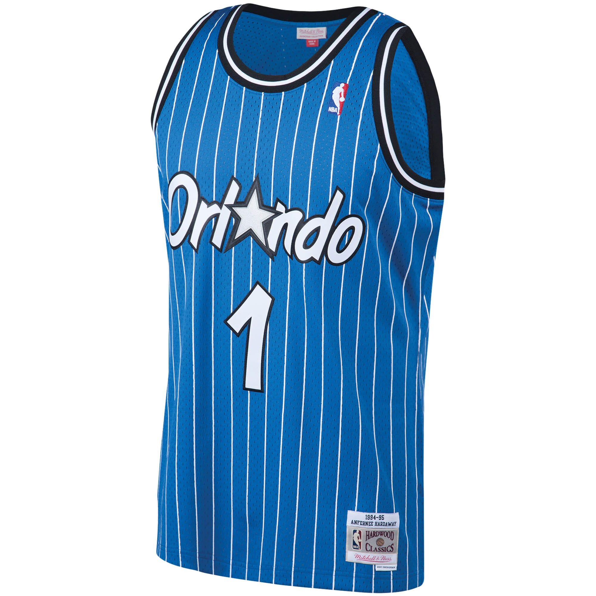 Alternative view of Penny Hardaway Orlando Magic Mitchell & Ness 1994/95 Big & Tall Hardwood Classics Swingman Jersey - Blue