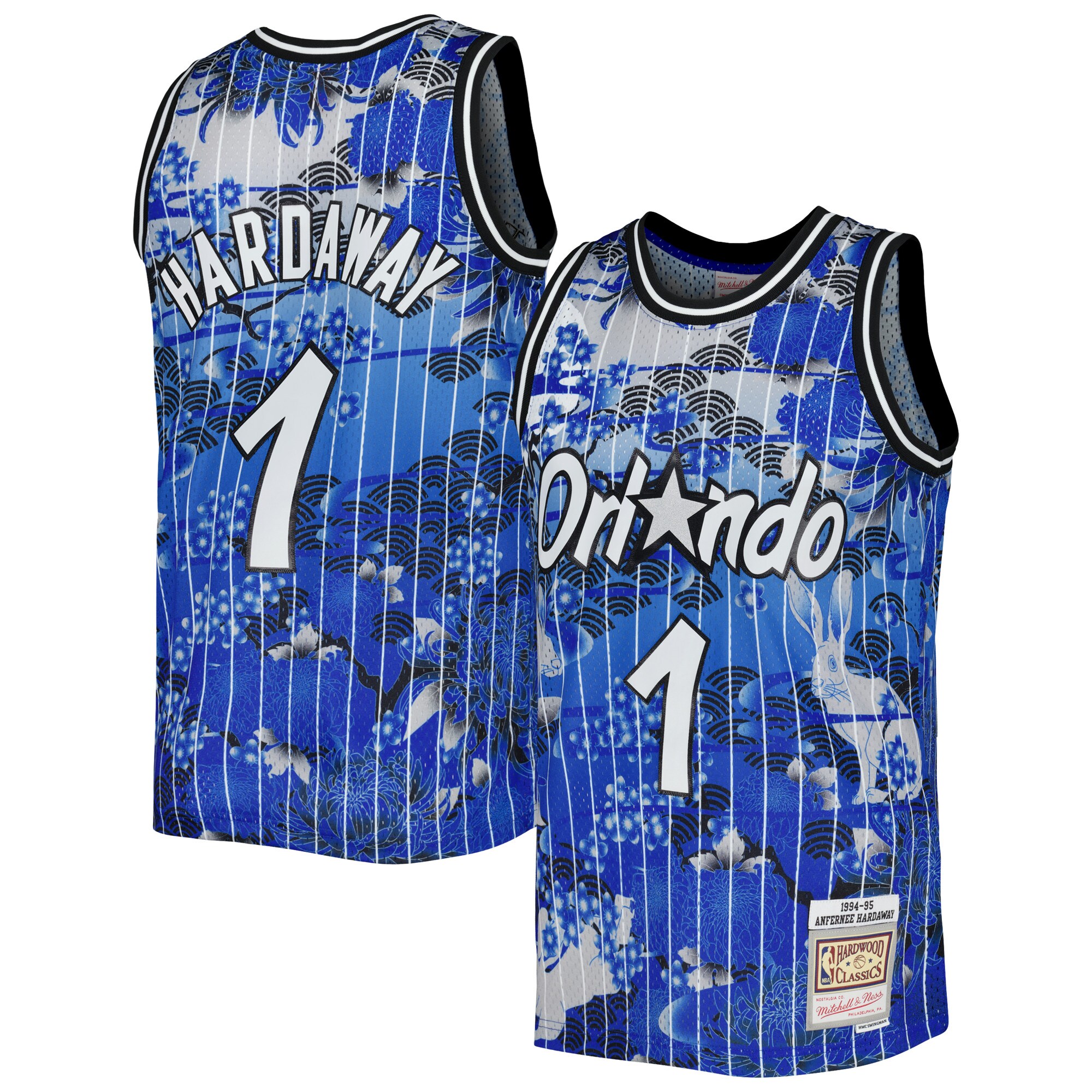 Penny Hardaway Orlando Magic Mitchell & Ness 1994/95 Hardwood Classics Lunar New Year Swingman Jersey - Blue