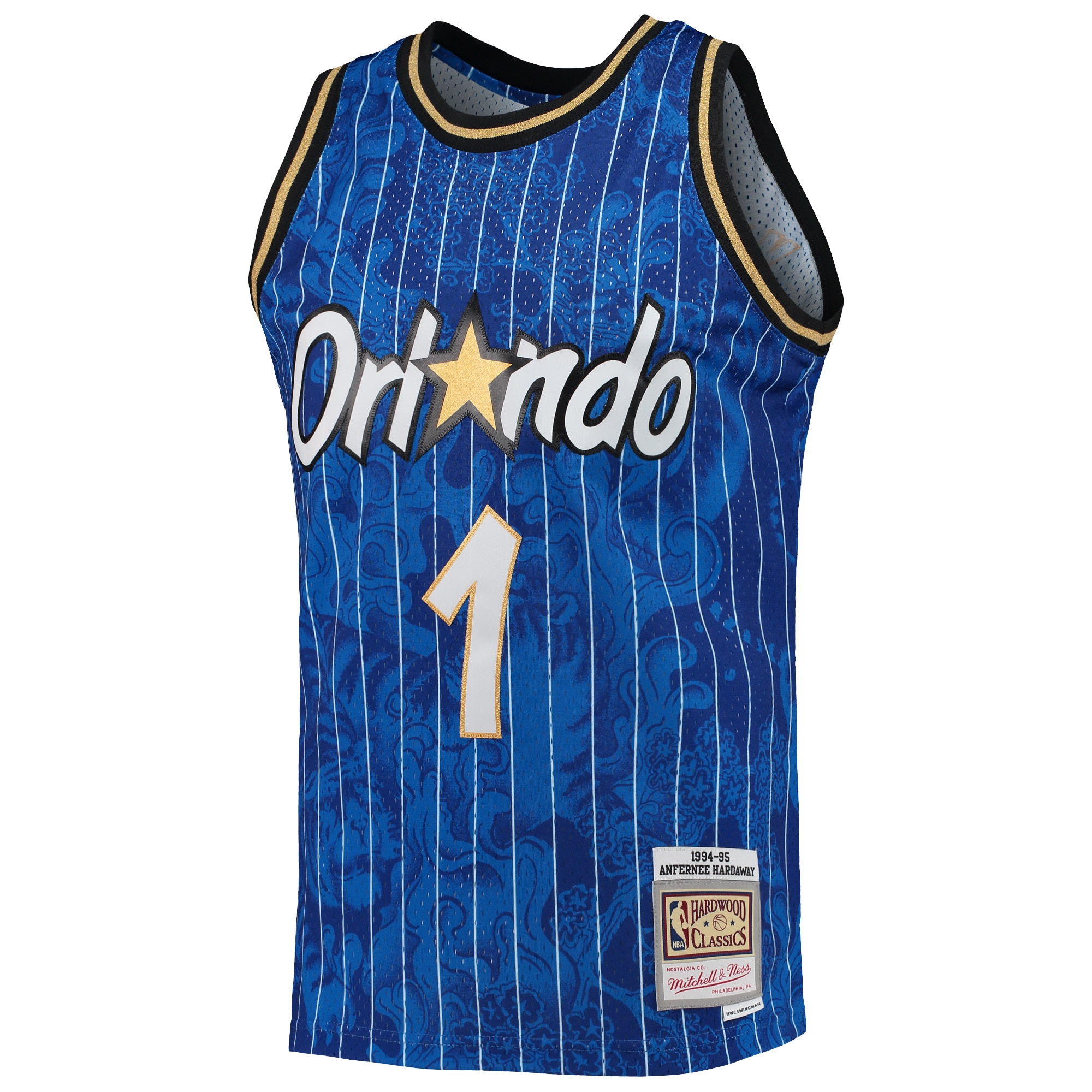Alternative view of Penny Hardaway Orlando Magic Mitchell & Ness Hardwood Classics 1994/95 Lunar New Year Swingman Jersey - Blue