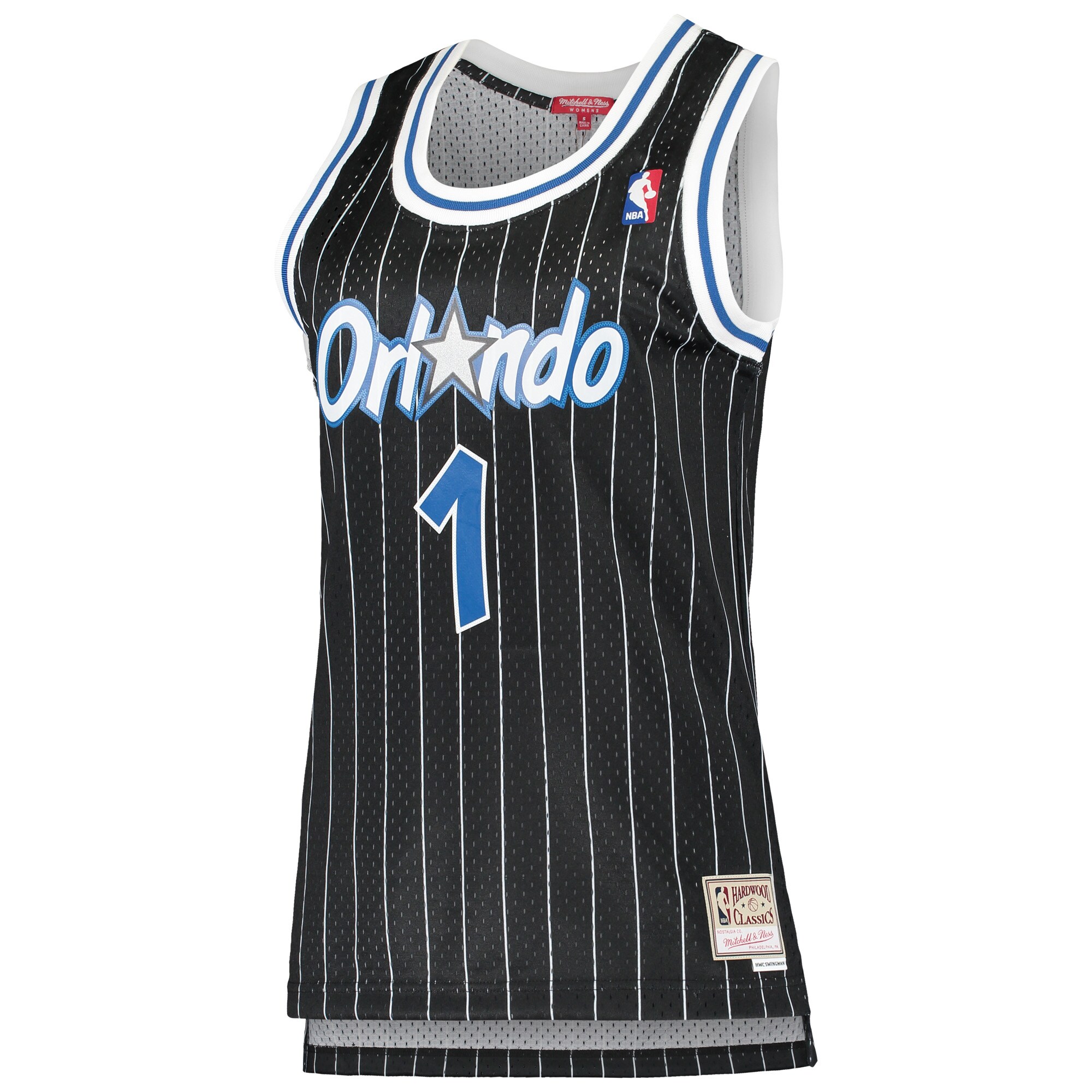Alternative view of Penny Hardaway Orlando Magic Mitchell & Ness Women's 1994/95 Hardwood Classics Swingman Jersey - Black