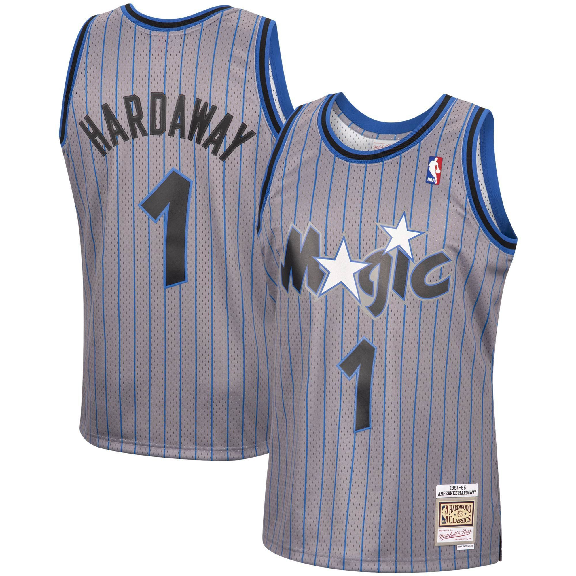 Penny Hardaway Orlando Magic Mitchell & Ness 1994-95 Hardwood Classics Reload Swingman Jersey - Gray - JS161 