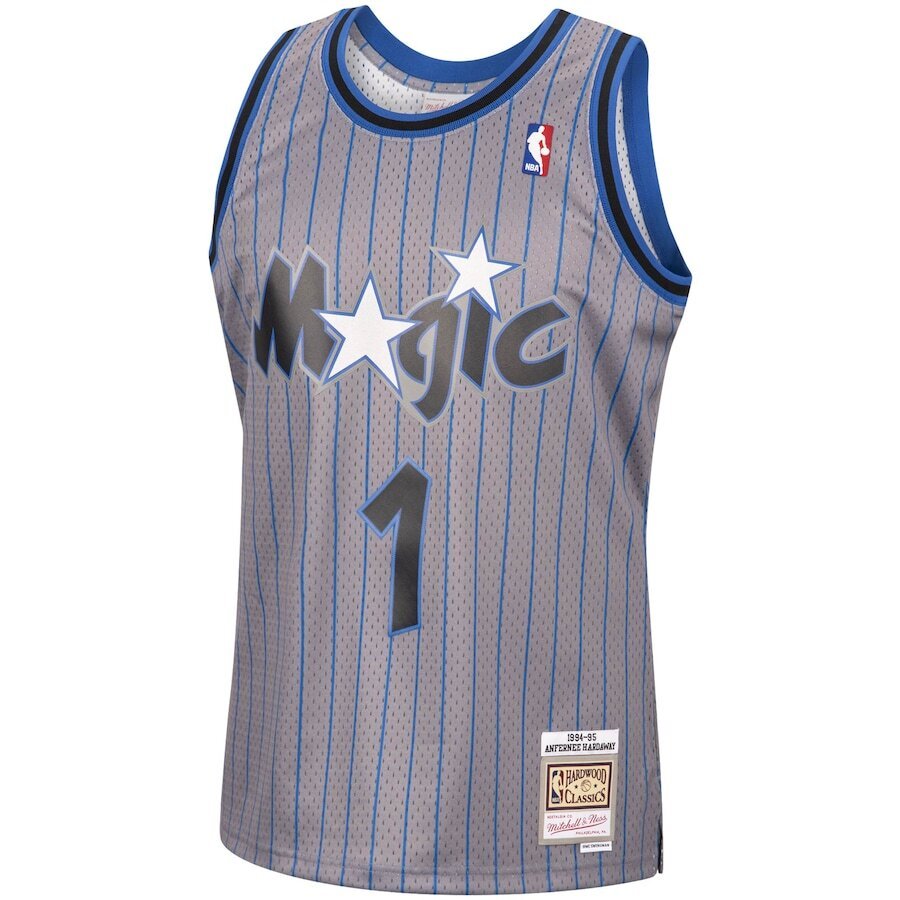 Alternative view of Penny Hardaway Orlando Magic Mitchell & Ness 1994-95 Hardwood Classics Reload Swingman Jersey - Gray