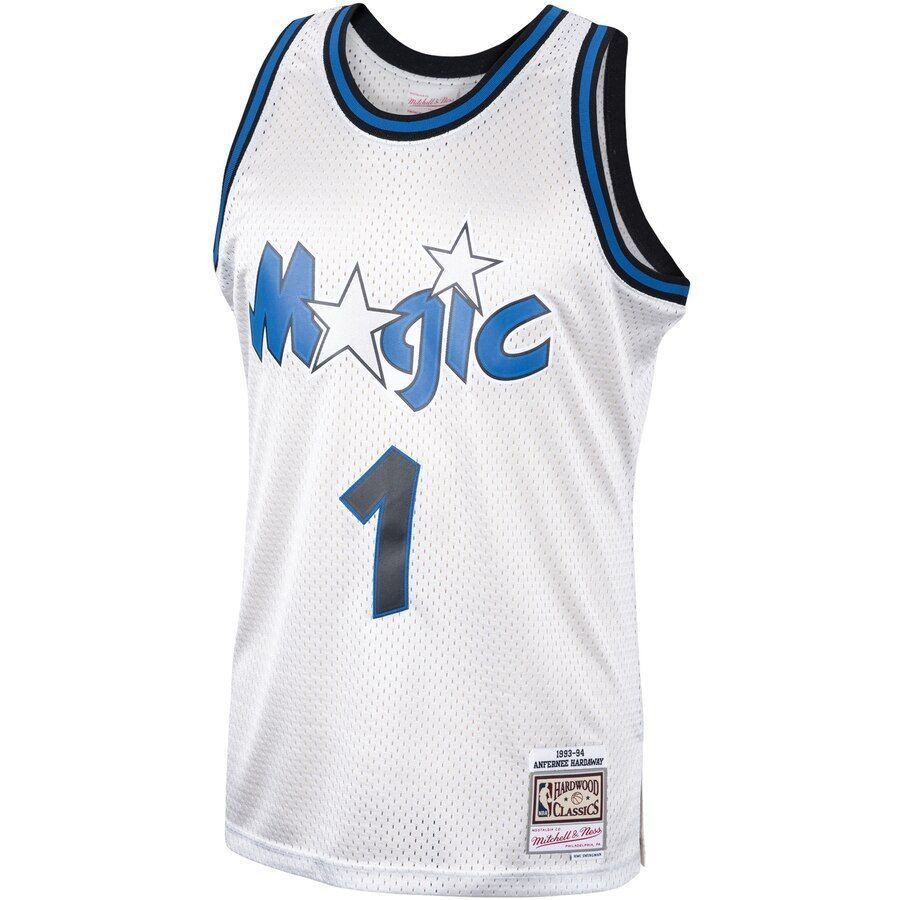 Alternative view of Penny Hardaway Orlando Magic Mitchell & Ness Hardwood Classics Platinum Swingman Jersey - JS235 