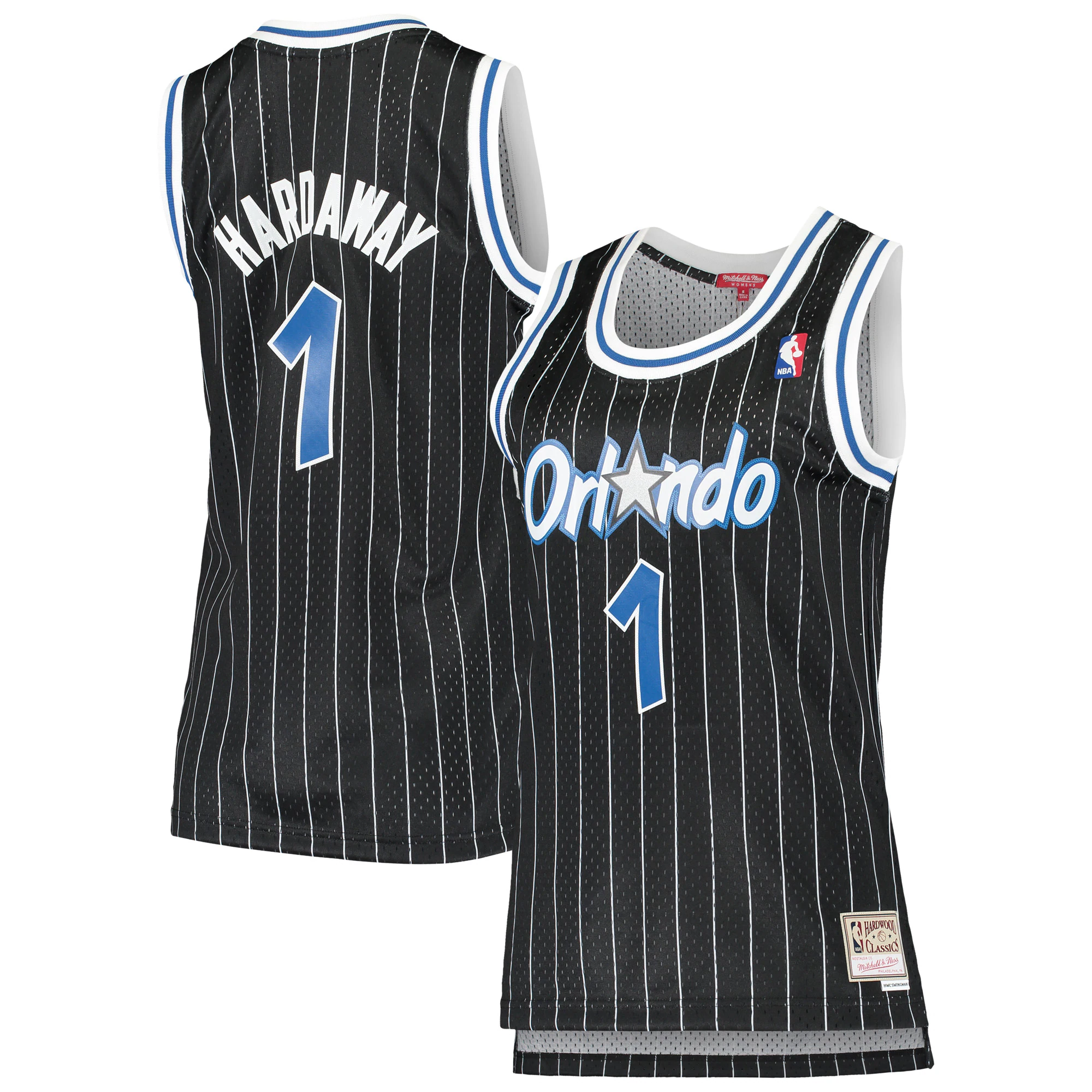 Alternative view of Penny Hardaway Orlando Magic Mitchell & Ness Women’s Black 1994-95 Hardwood Classics Swingman Jersey