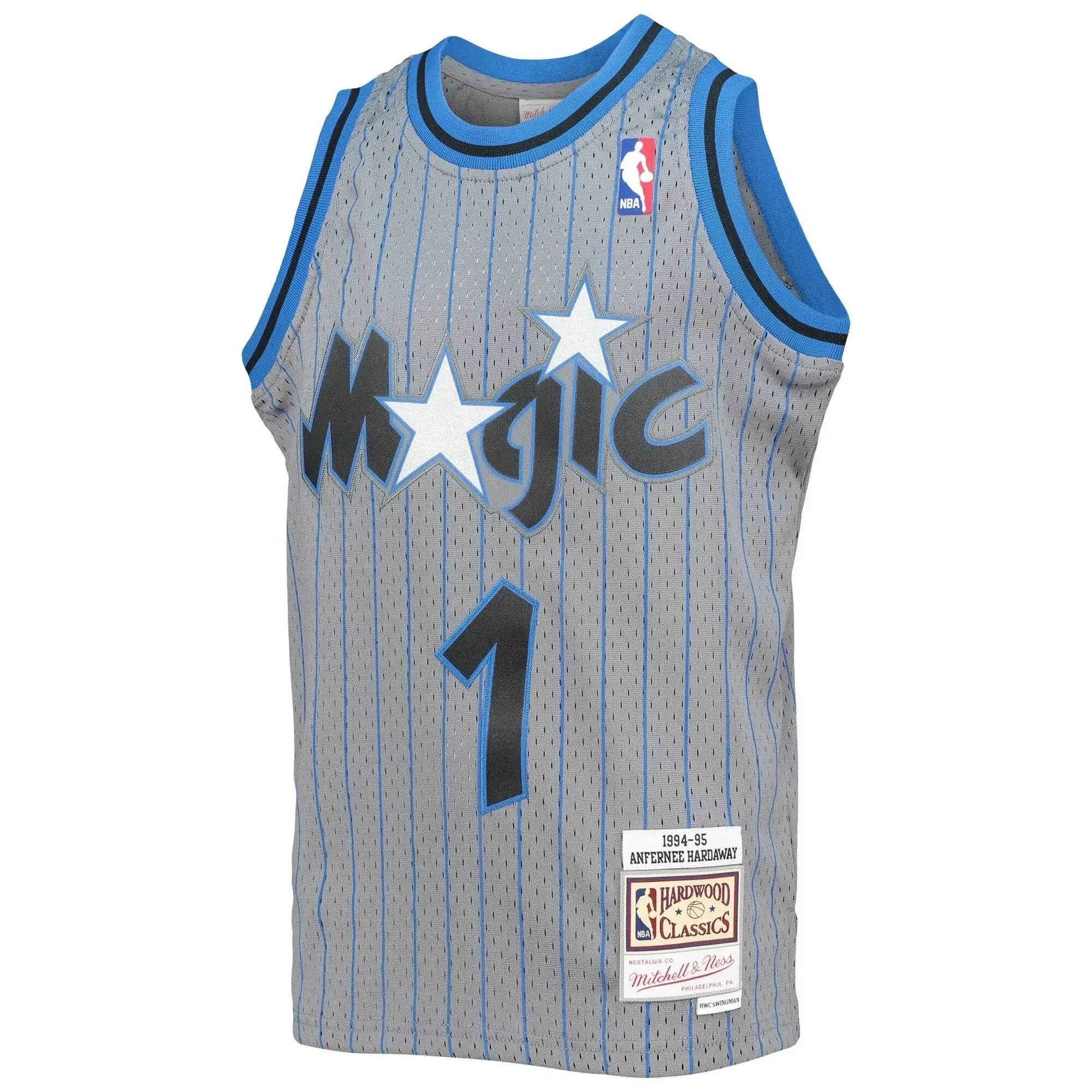 Penny Hardaway Orlando Magic Mitchell & Ness Youth 1994-95 Hardwood Classics Reload Jersey – Gray - JS634 