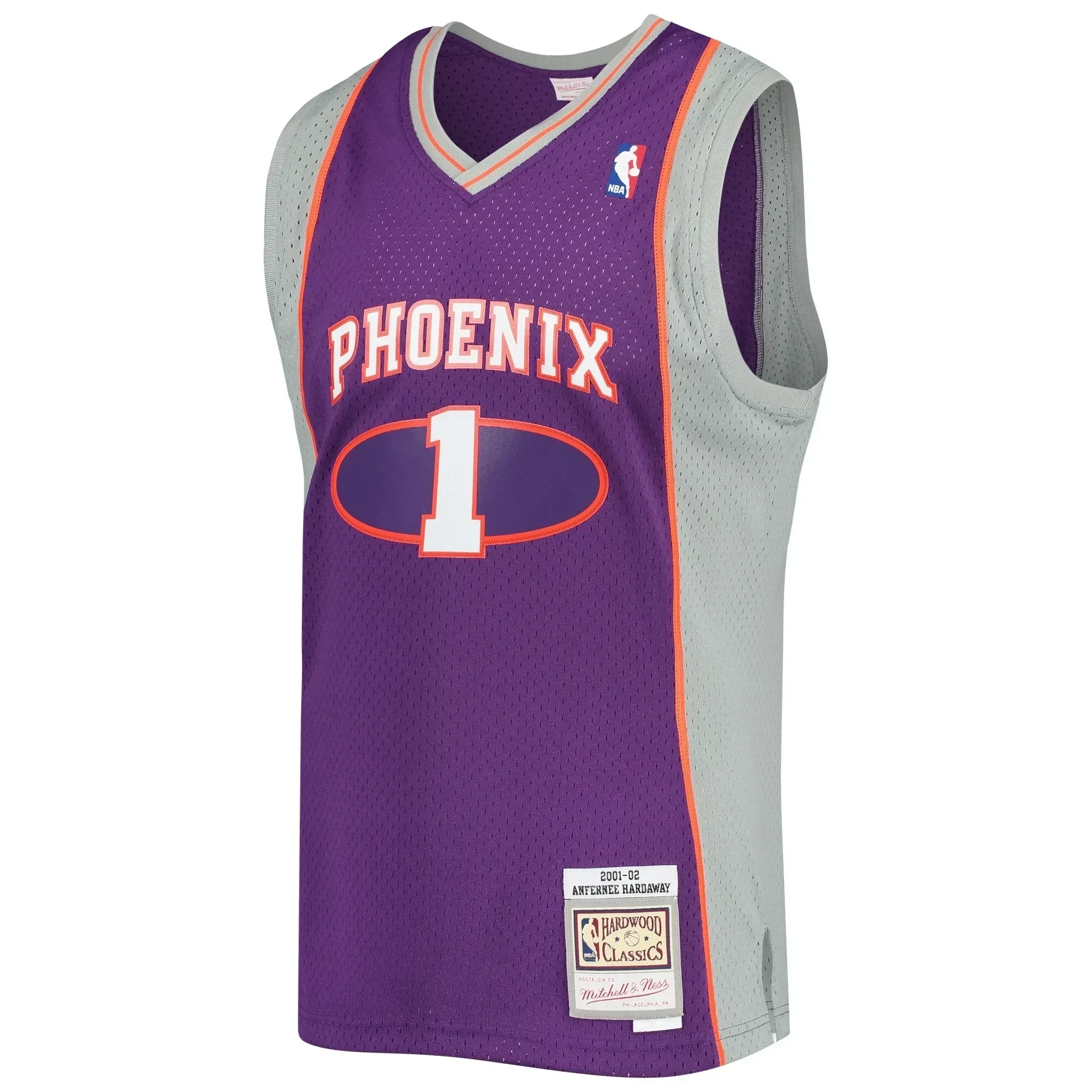Alternative view of Penny Hardaway Phoenix Suns Mitchell & Ness 2001-2002 Hardwood Classics Swingman Jersey - Purple - JS548 