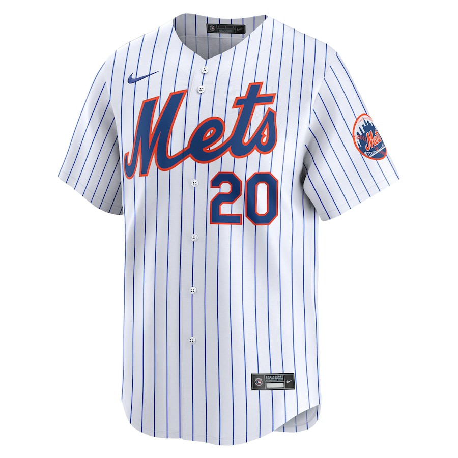 Alternative view of Pete Alonso 20 New York Mets Home Limited Player Men Jersey - White 