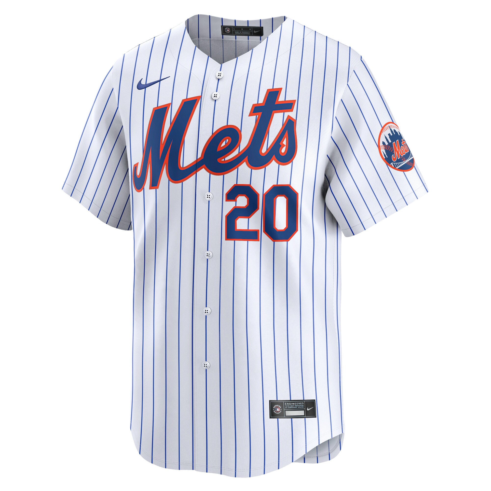 Alternative view of Pete Alonso New York Mets Home Limited Player Jersey - White