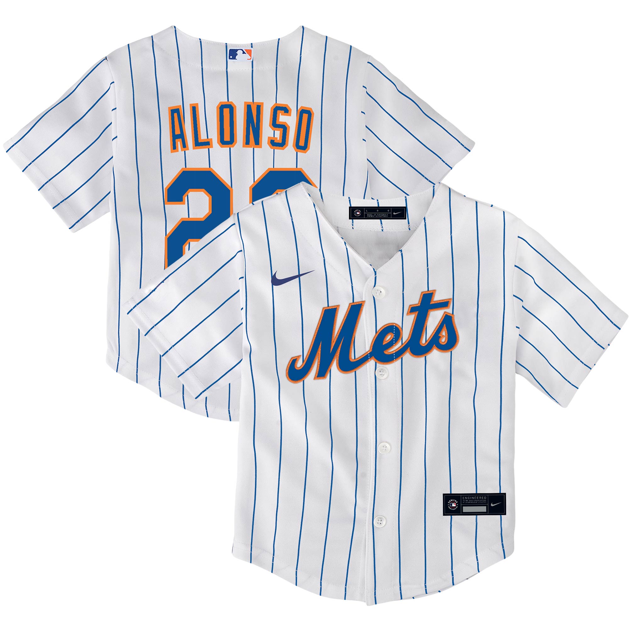 Pete Alonso New York Mets Toddler Home Replica Player Jersey - White
