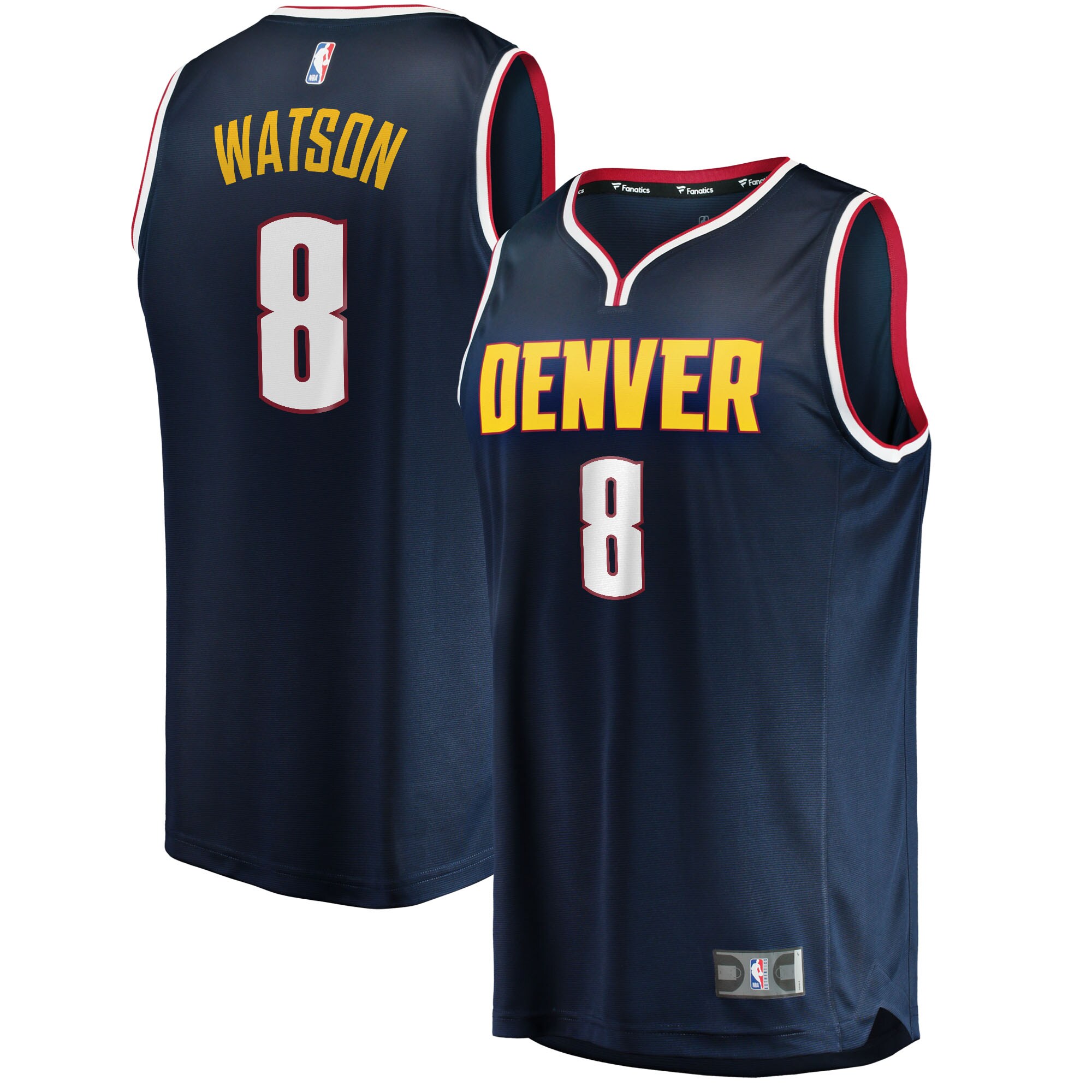 Peyton Watson Denver Nuggets Fanatics 2022 Nba Draft First Round Pick Fast Break Replica Player Jersey - Icon Edition - Navy