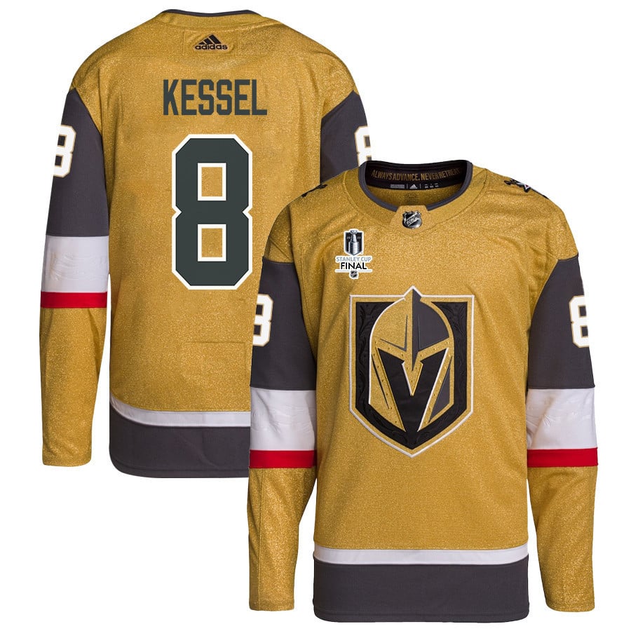 Phil Kessel 8 Vegas Golden Knights Stanley Cup 2023 Final Patch Home Breakaway Men Jersey - Gold - JS470 