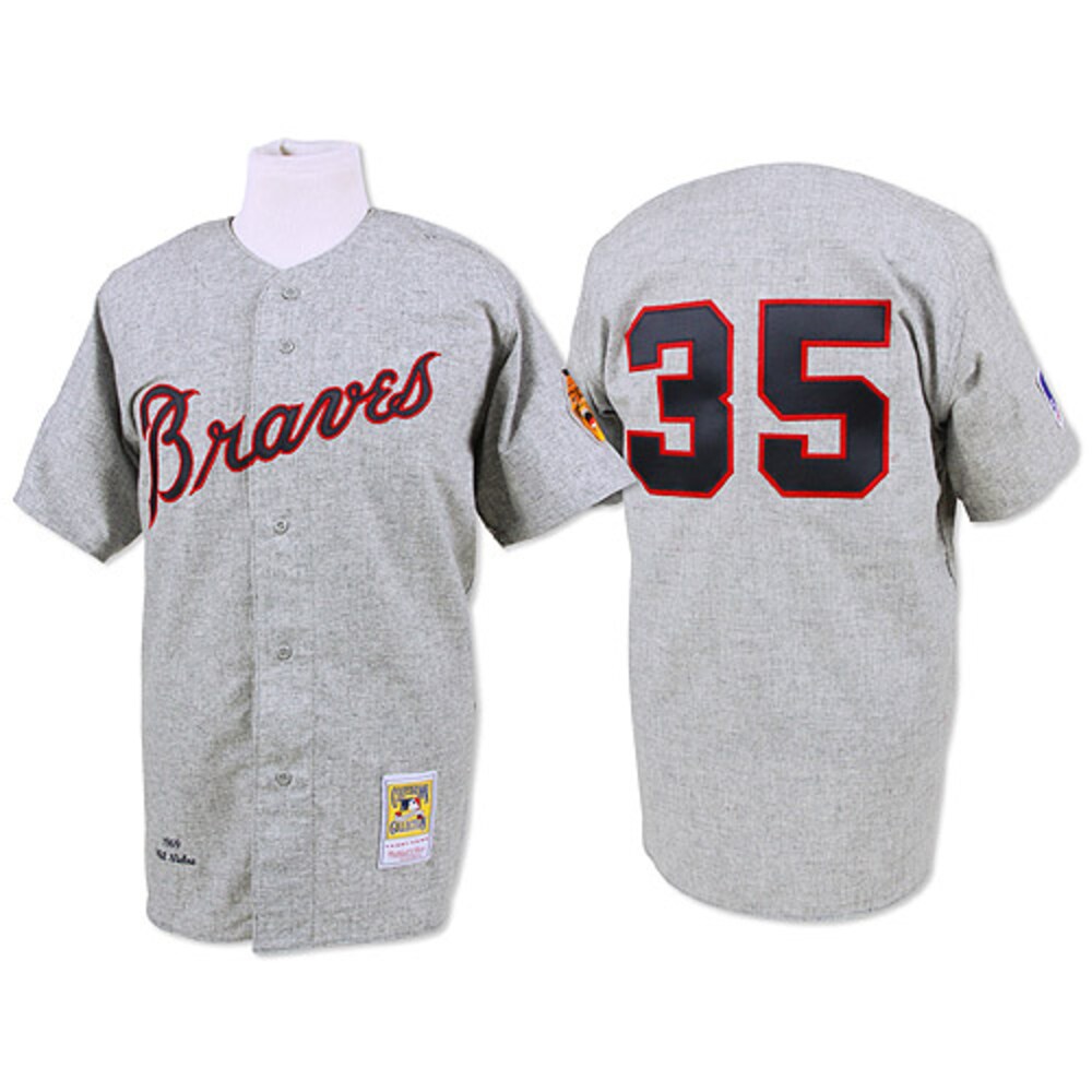 Phil Niekro 1969 Atlanta Braves Mitchell & Ness Throwback Jersey - Gray