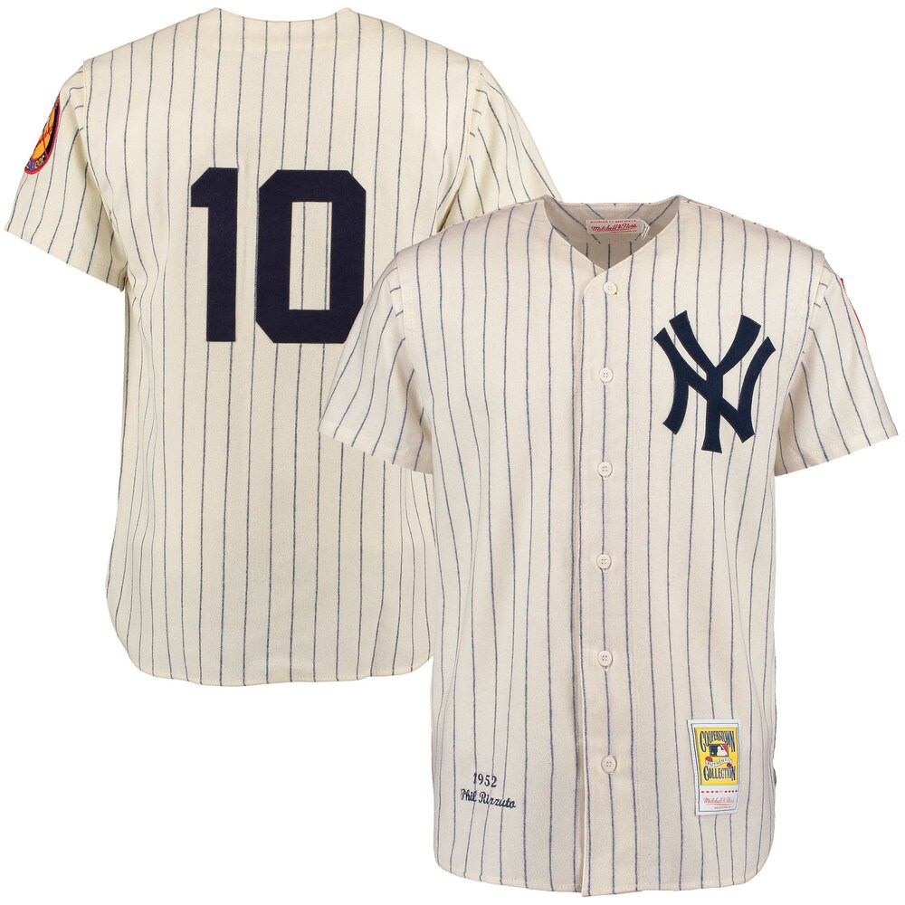 Phil Rizzuto New York Yankees Mitchell & Ness Jersey - Cream
