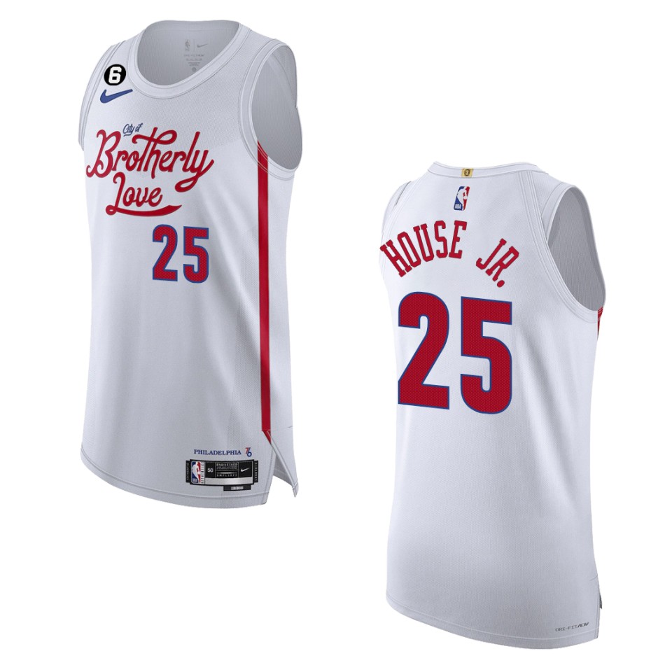 Philadelphia 76ers City Edition Danuel House 2022-23 White Jersey