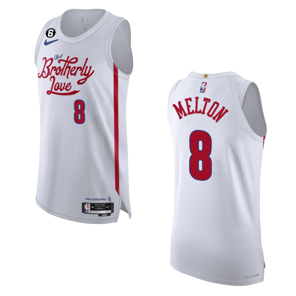 Philadelphia 76ers City Edition De'anthony Melton 2022-23 White Jersey