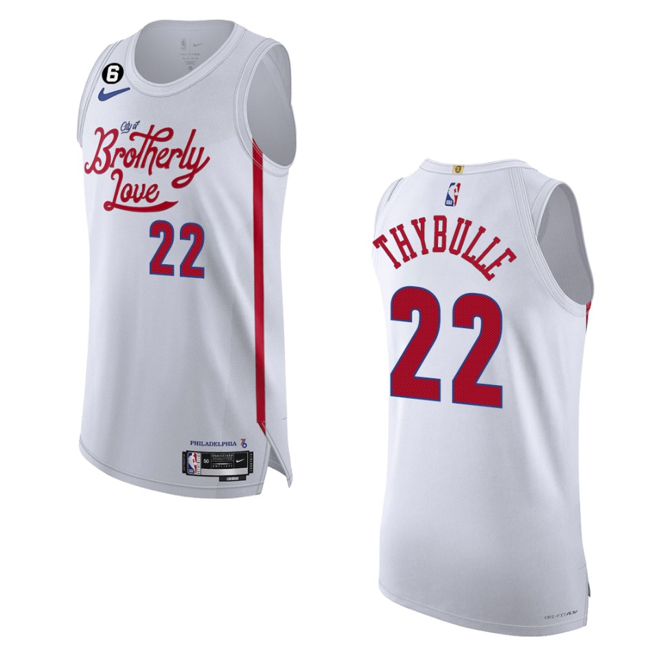 Philadelphia 76ers City Edition Matisse Thybulle 2022-23 White Jersey