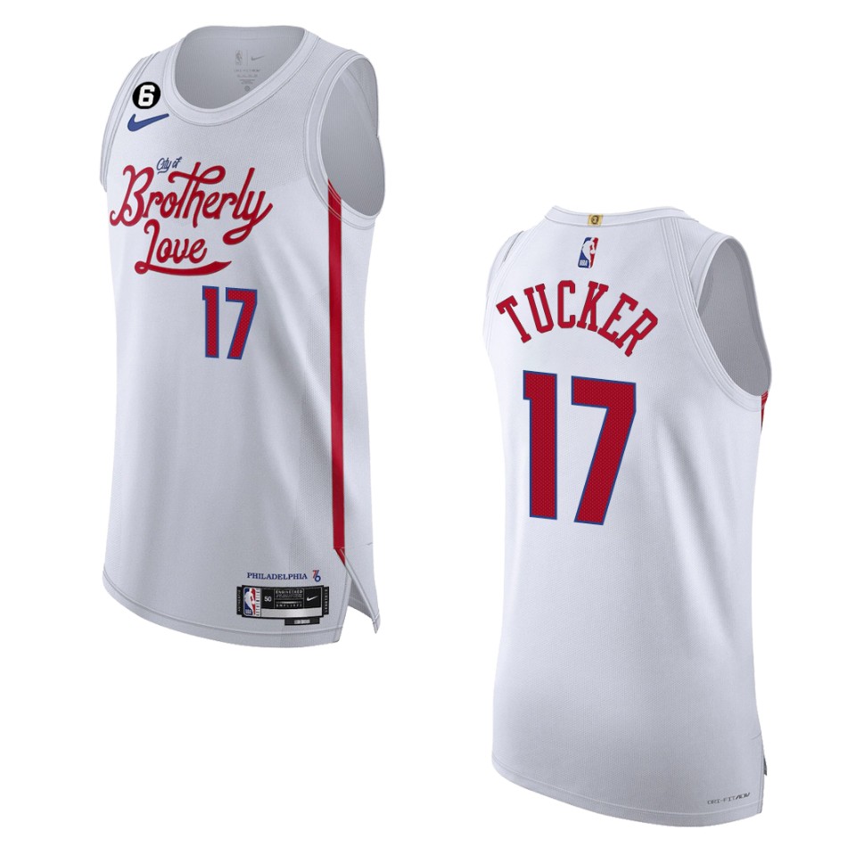 Philadelphia 76ers City Edition P.j. Tucker 2022-23 White Jersey