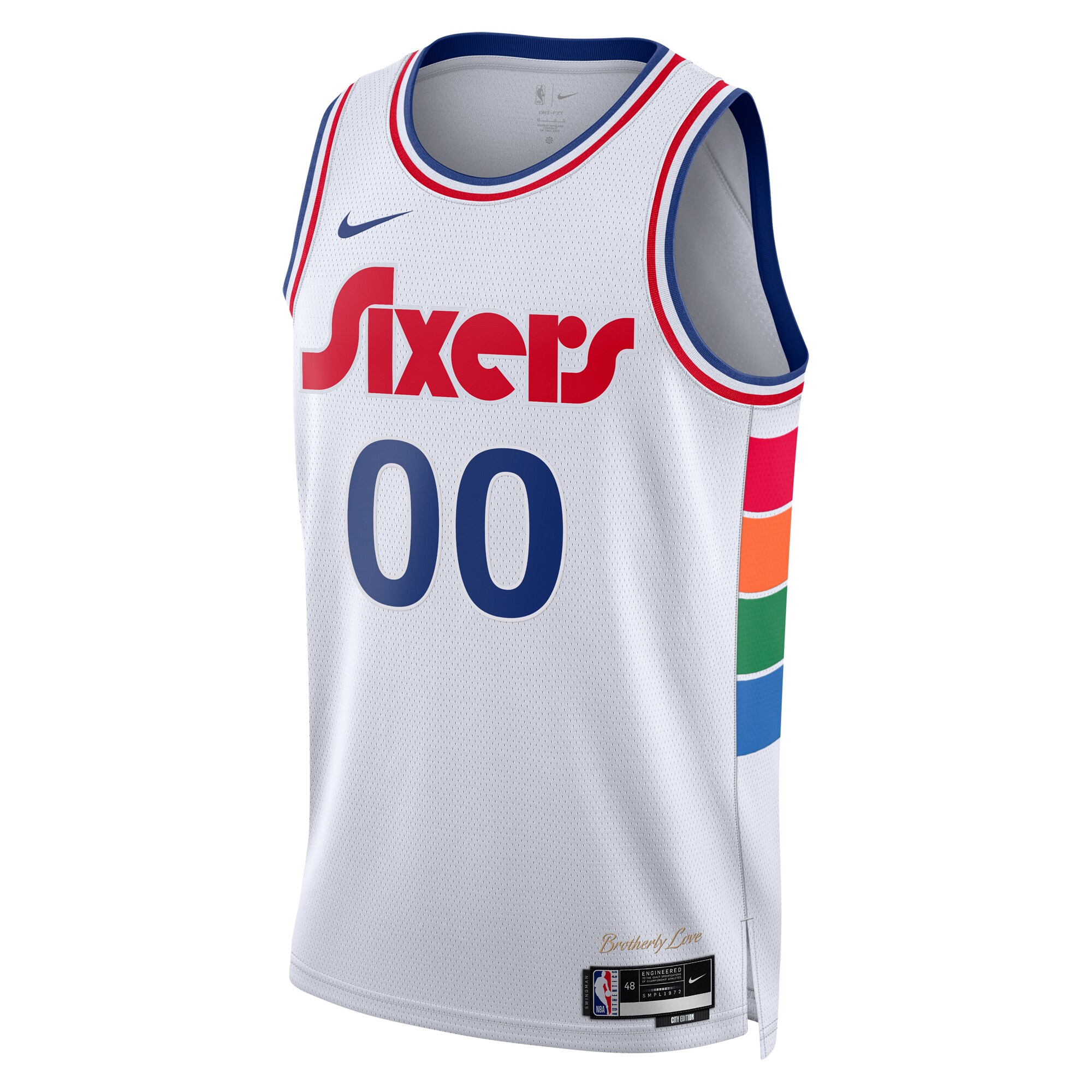 Alternative view of Philadelphia 76ers City Edition Swingman Jersey 2024 - Custom - Unisex - JS739 