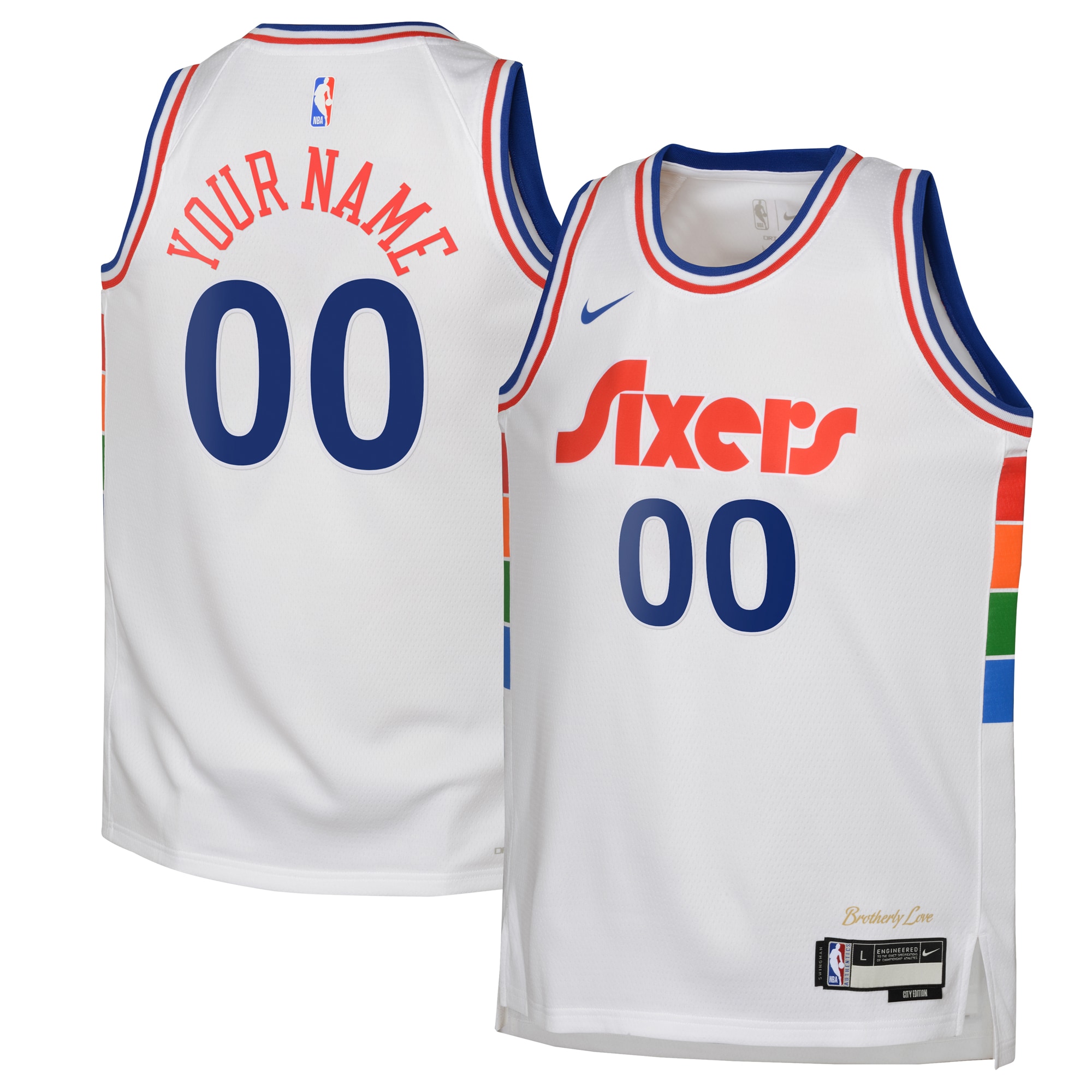 Philadelphia 76ers City Edition Swingman Jersey 2024 - Custom - Youth - JS866 