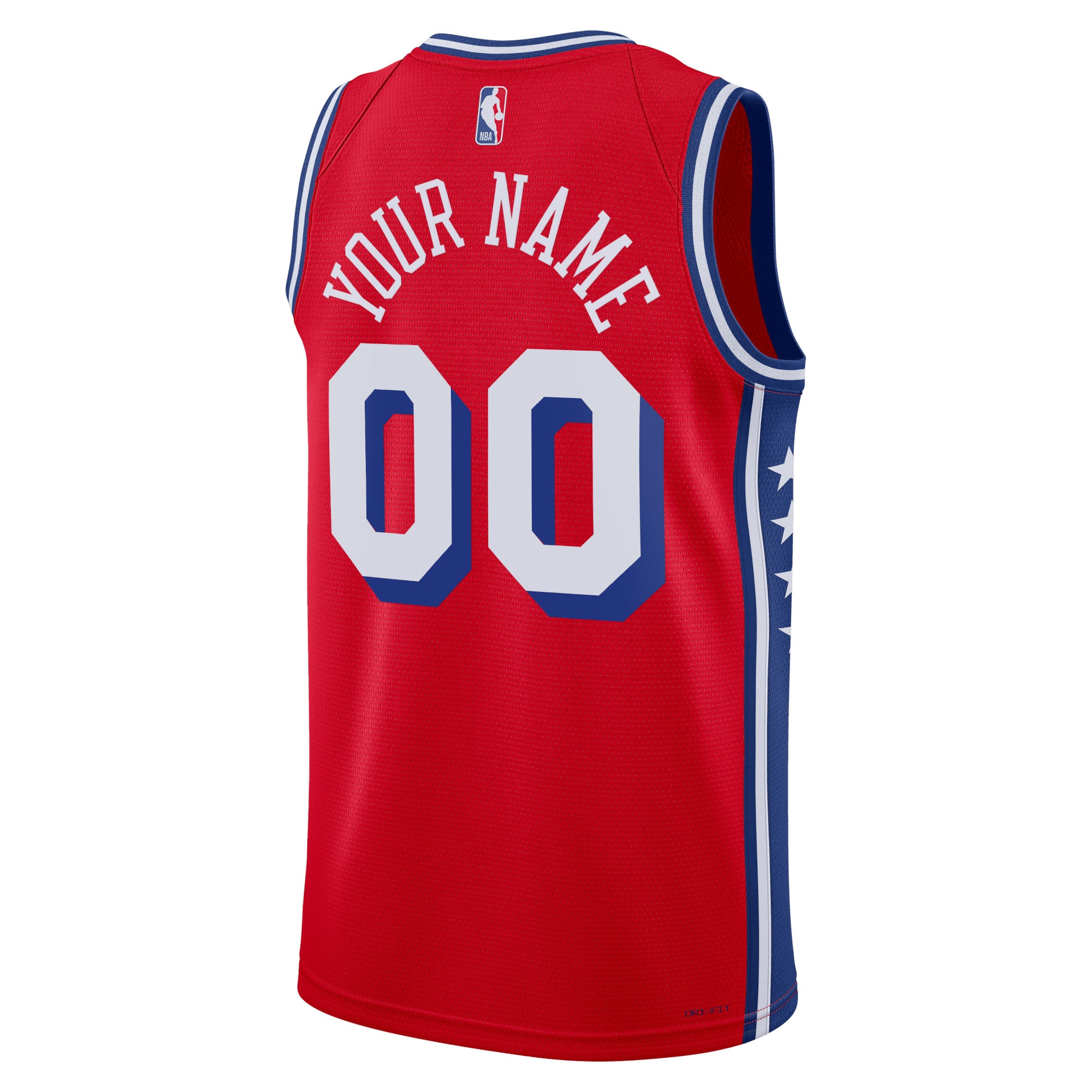 Alternative view of Philadelphia 76ers Jordan Statement Swingman Jersey - Custom - Unisex - JS410 