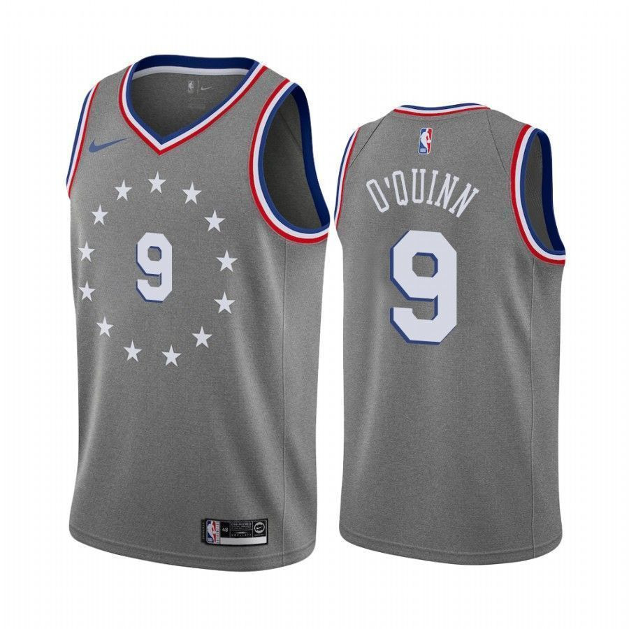 Philadelphia 76ers Kyle O'quinn 9 City Men's Jersey - JS428 