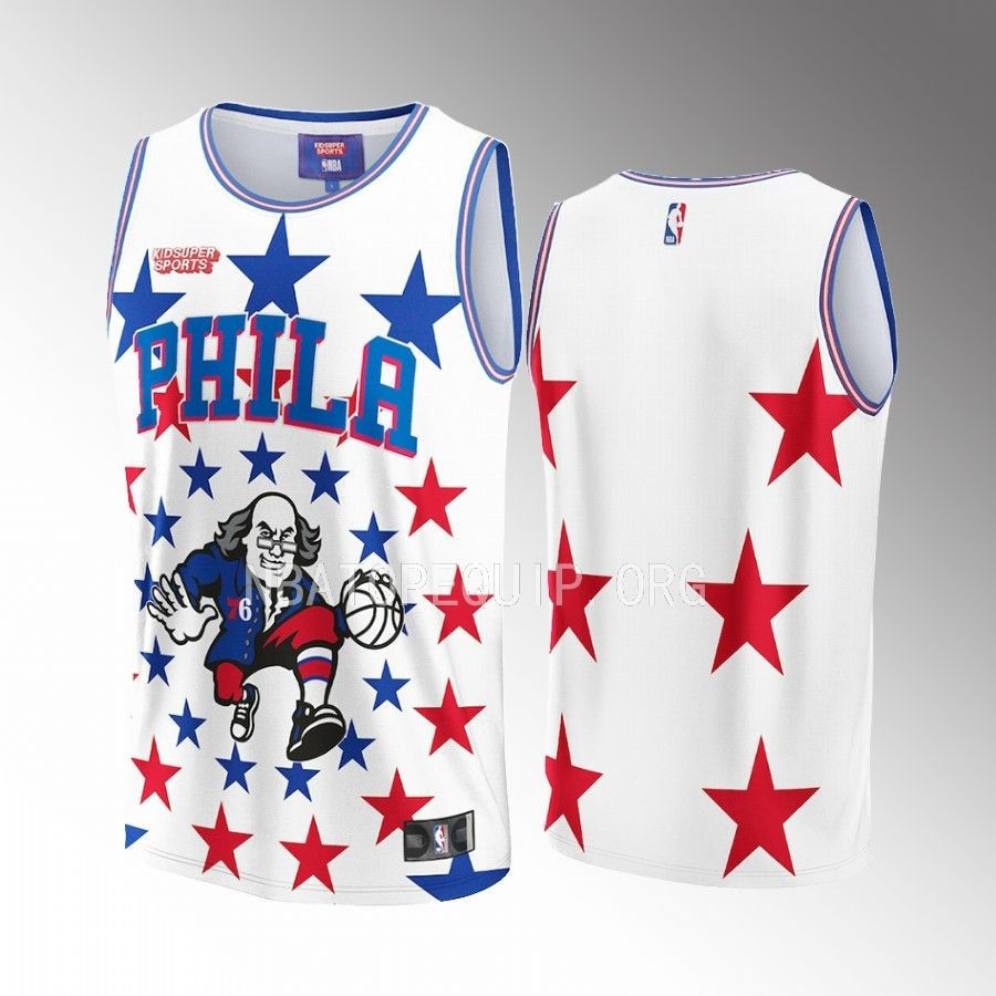 Philadelphia 76ers NBA & KidSuper Studios Unisex Hometown Jersey - JS348 