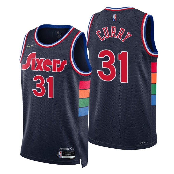 Philadelphia 76ers Seth Curry 75th Anniversary Diamond Jersey City