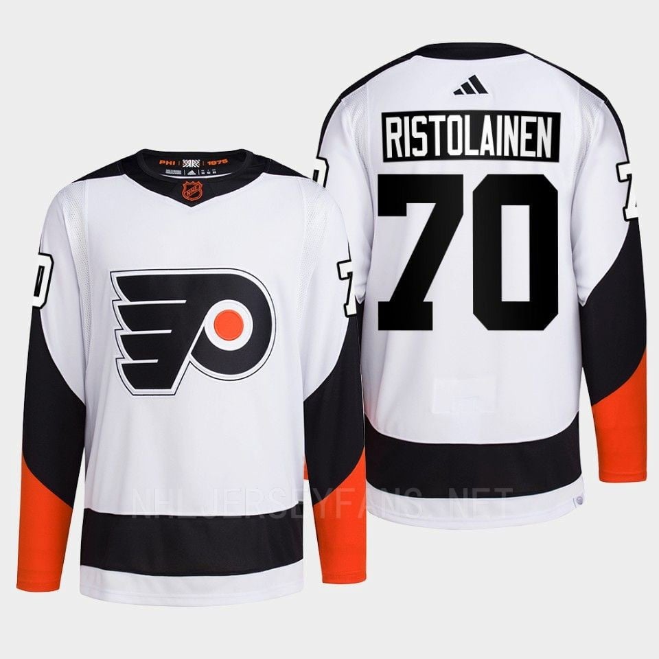Philadelphia Flyers 2022 Reverse Retro 2.0 Rasmus Ristolainen 70 White Primegreen Jersey Men's - JS793 