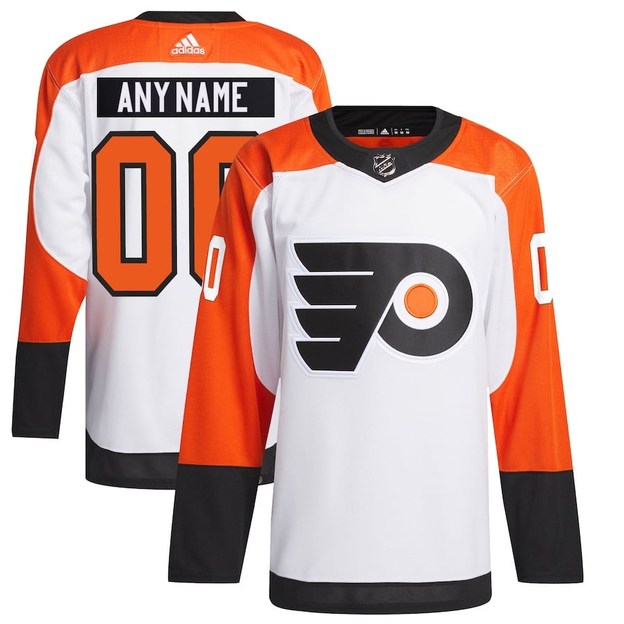 Philadelphia Flyers Away Primegreen Custom Men Jersey - White - JS596 