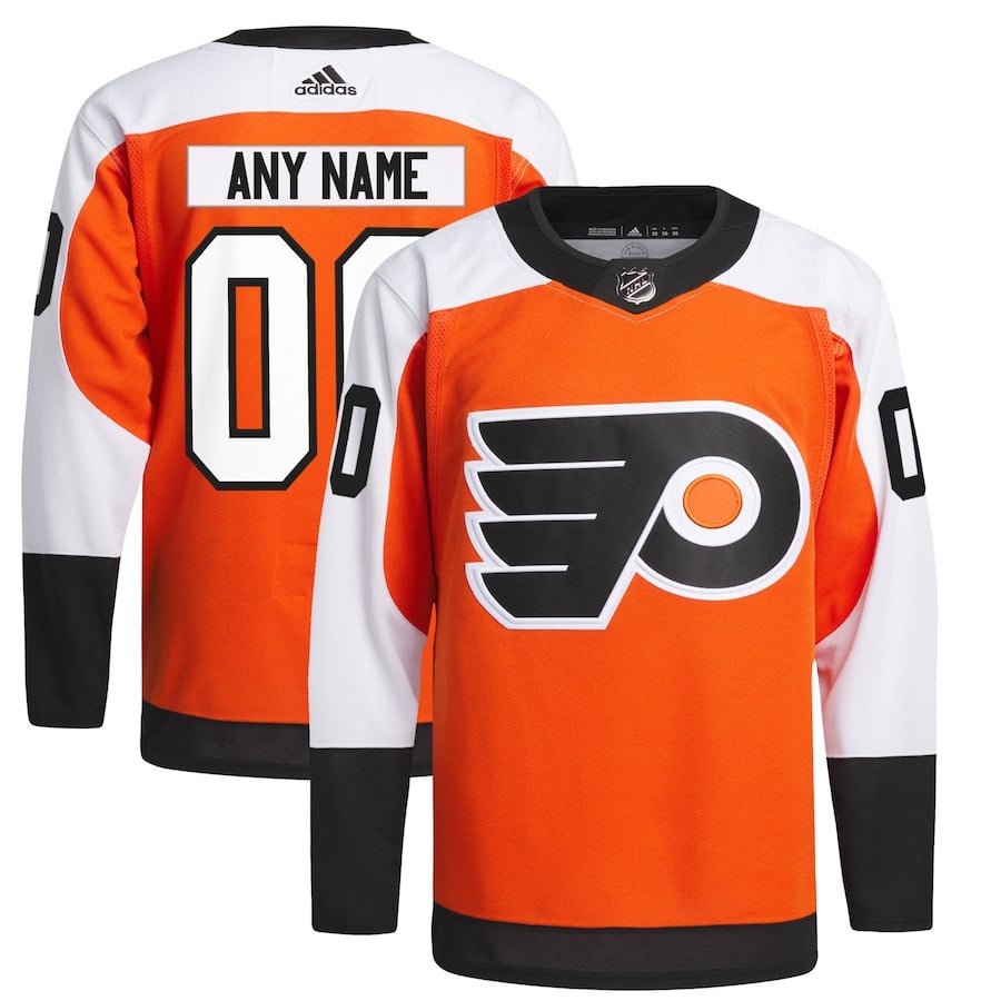 Philadelphia Flyers Home Primegreen Custom Men Jersey - Burnt Orange - JS544 