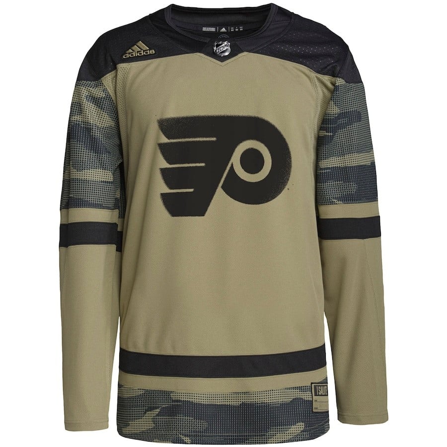 Alternative view of Philadelphia Flyers Military Appreciation Team Practice Men Jersey - Camo - JS145 