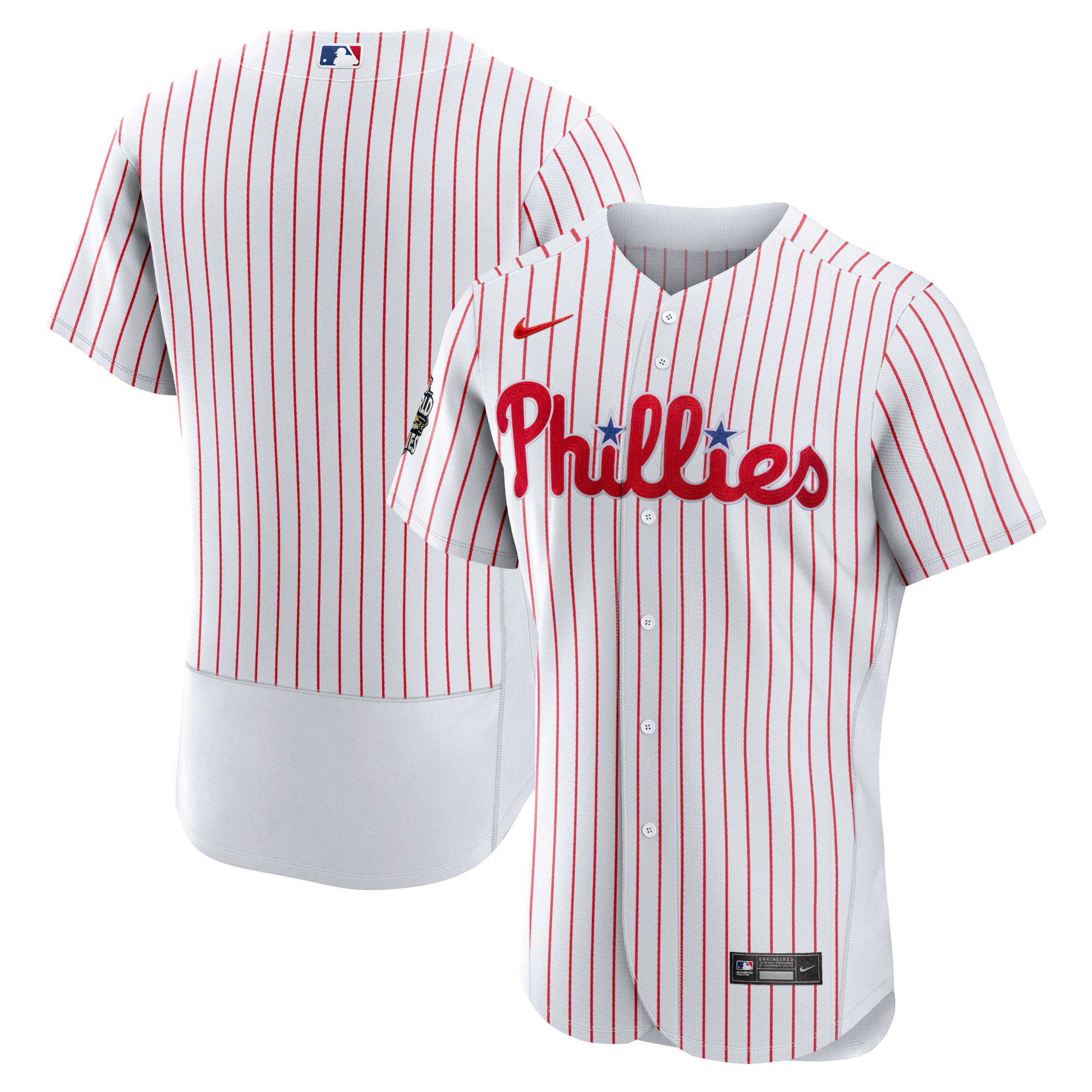 Philadelphia Phillies 2022 World Series Home Authentic Blank Jersey - White