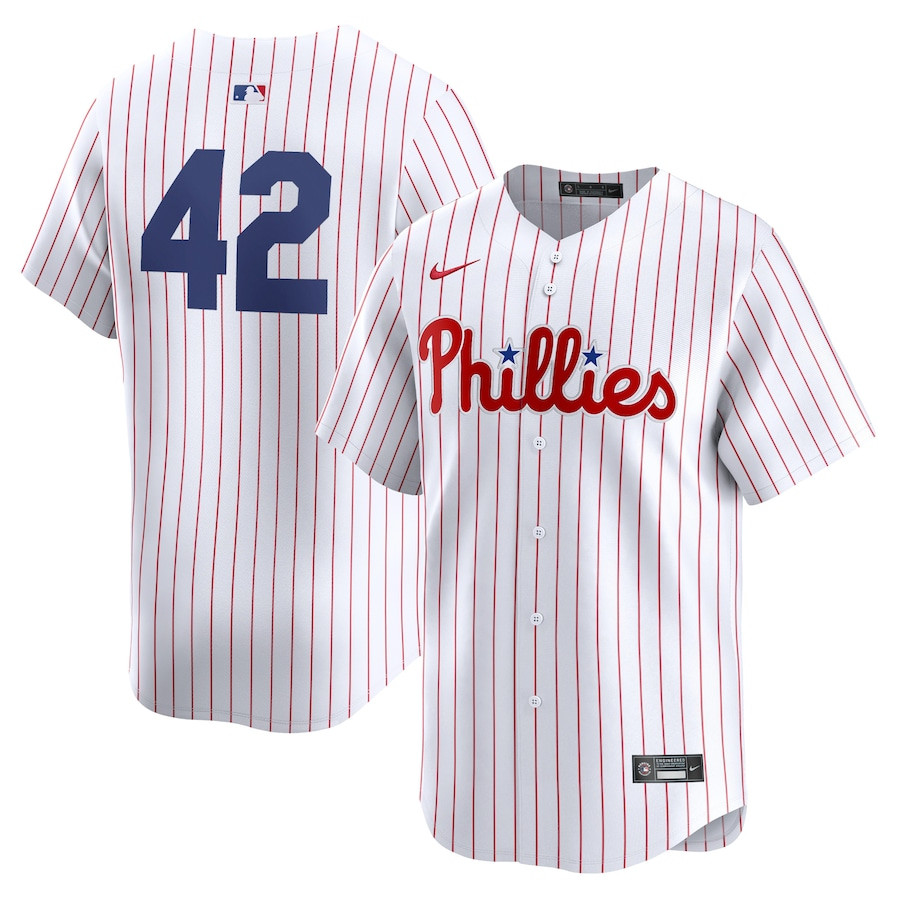 Philadelphia Phillies 2024 Jackie Robinson Day Home Men Limited Jersey - White 