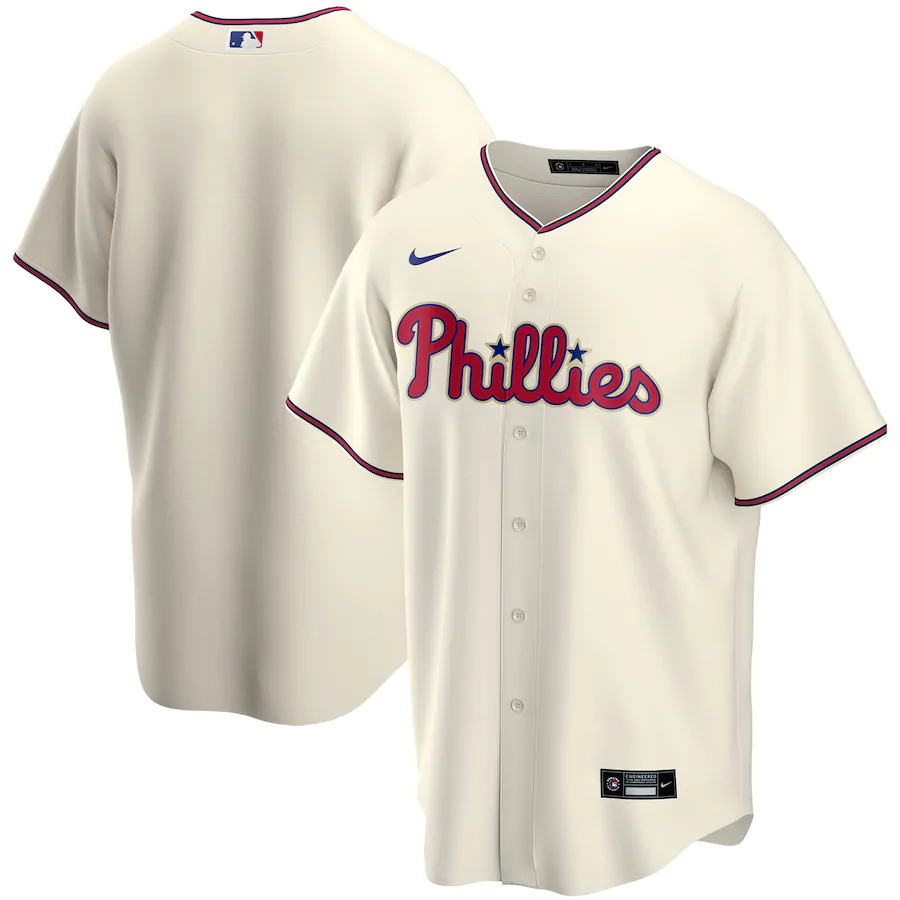 Philadelphia Phillies Alternate 2020 Replica Jersey ÃƒÂ¢Ã¢â€šÂ¬Ã¢â‚¬Å“ Cream