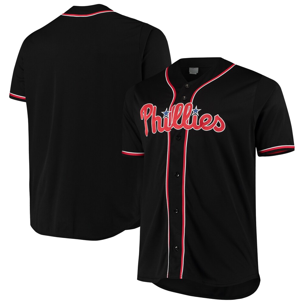 Philadelphia Phillies Big & Tall Fashion Jersey - Black