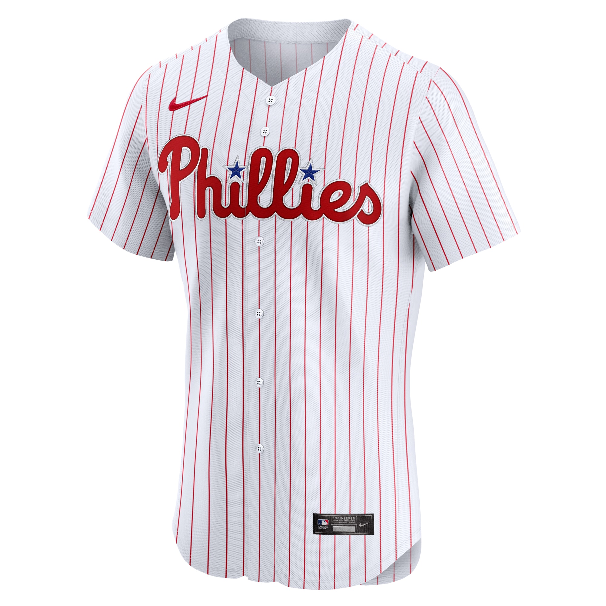 Alternative view of Philadelphia Phillies Home Elite Custom Jersey - White