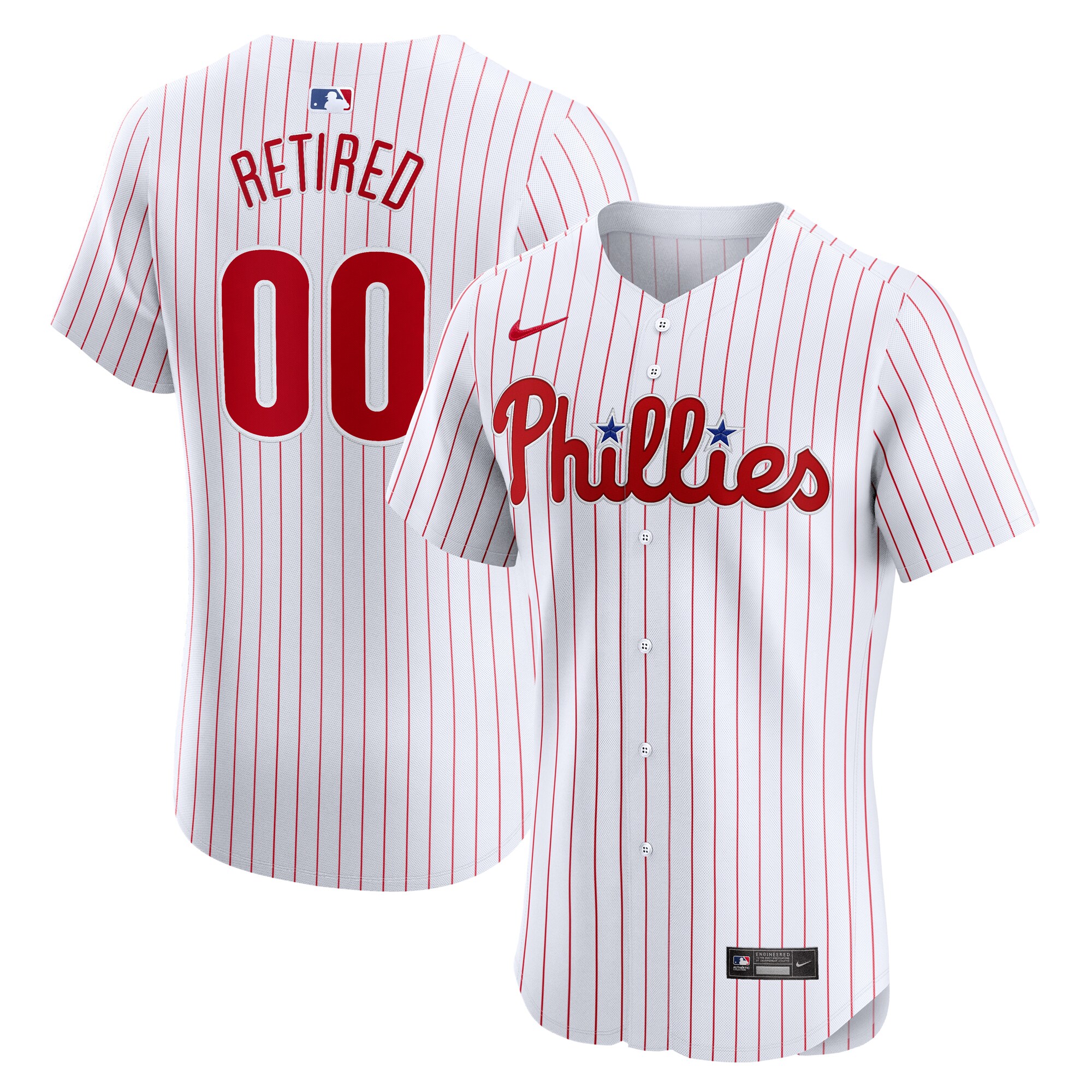 Philadelphia Phillies Home Elite Pick-a-player Retired Roster Jersey - White
